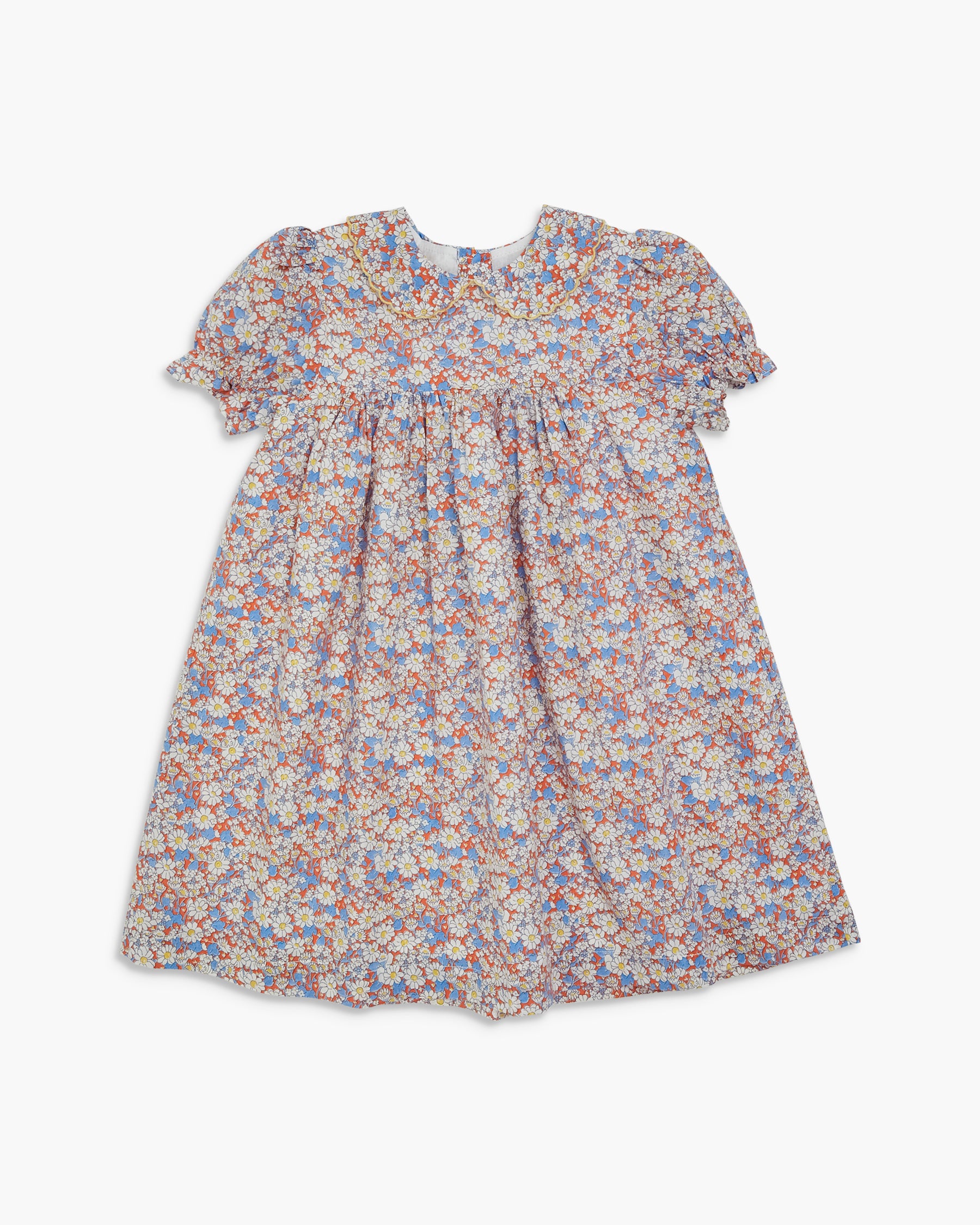 Pepa Dress Orange Blue Liberty