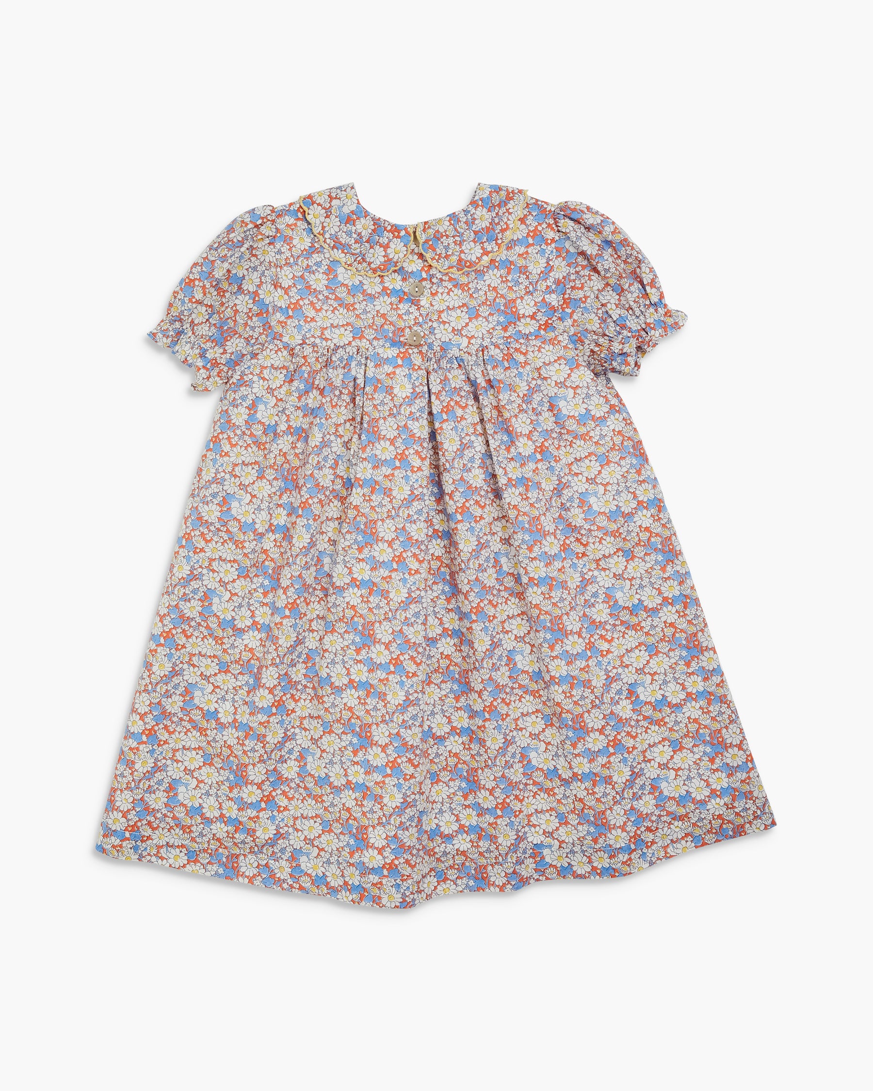 Pepa Dress Orange Blue Liberty