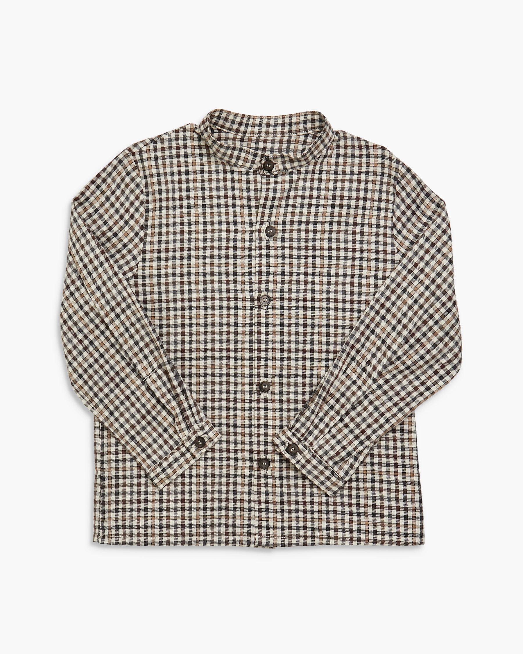Checkered shirt on a white background