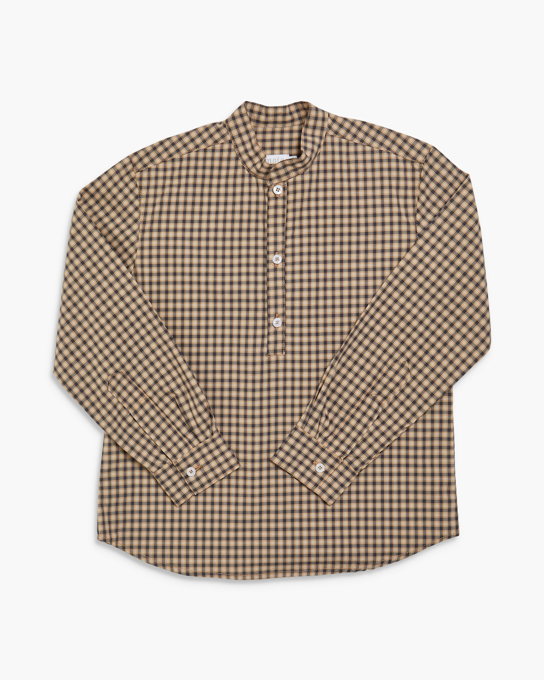 Pereprine Shirt Mustard Brown Check