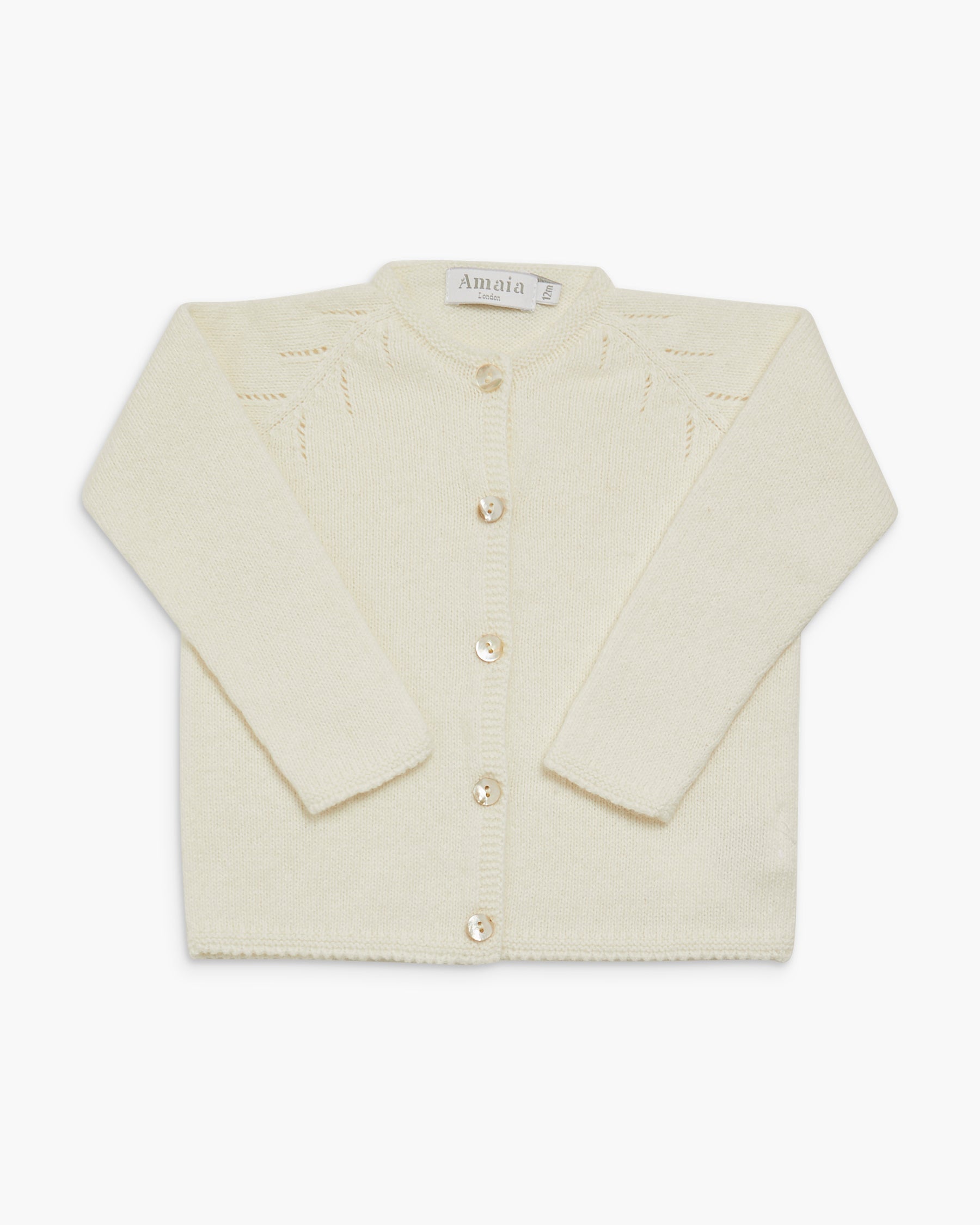 Puce Cardigan Off White