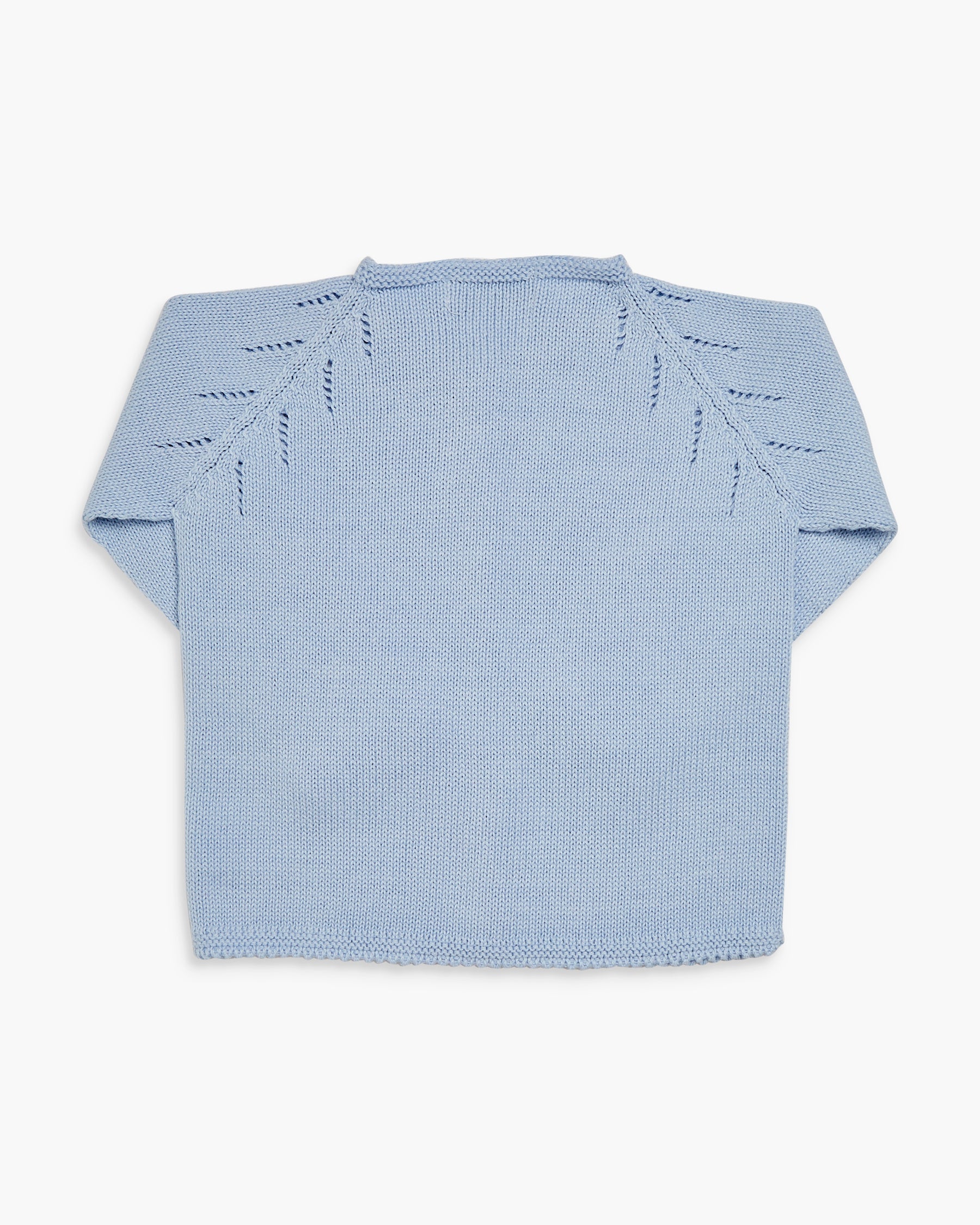 Puce Baby Cardigan Baby Blue