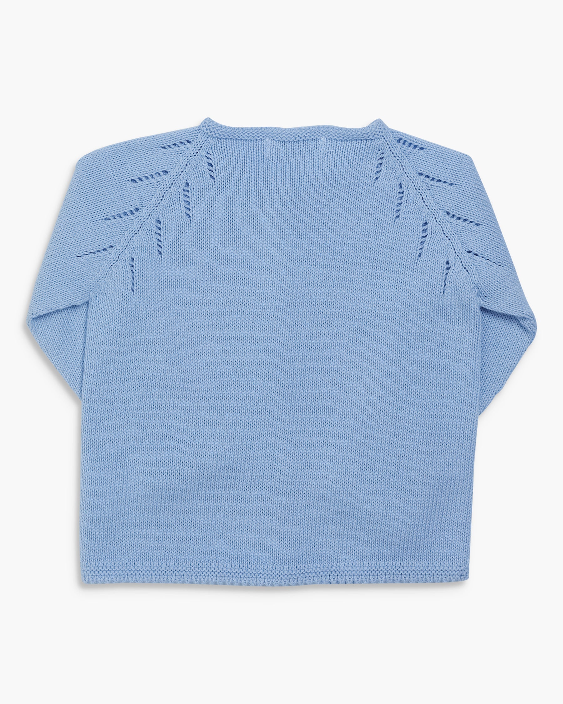 Puce Baby Cardigan Baby Blue