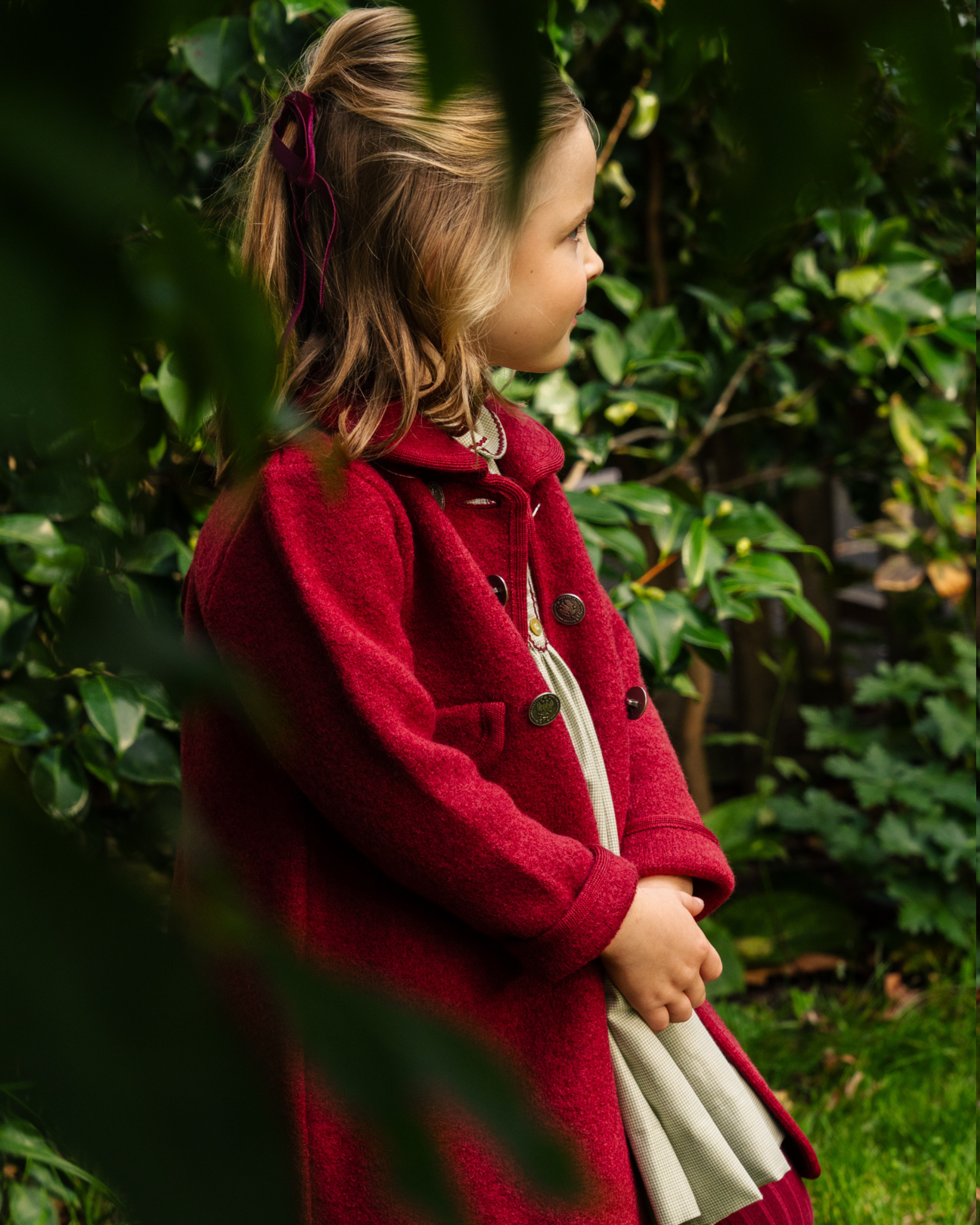 Razorbil - Girl Austrian wool Coat Burgundy