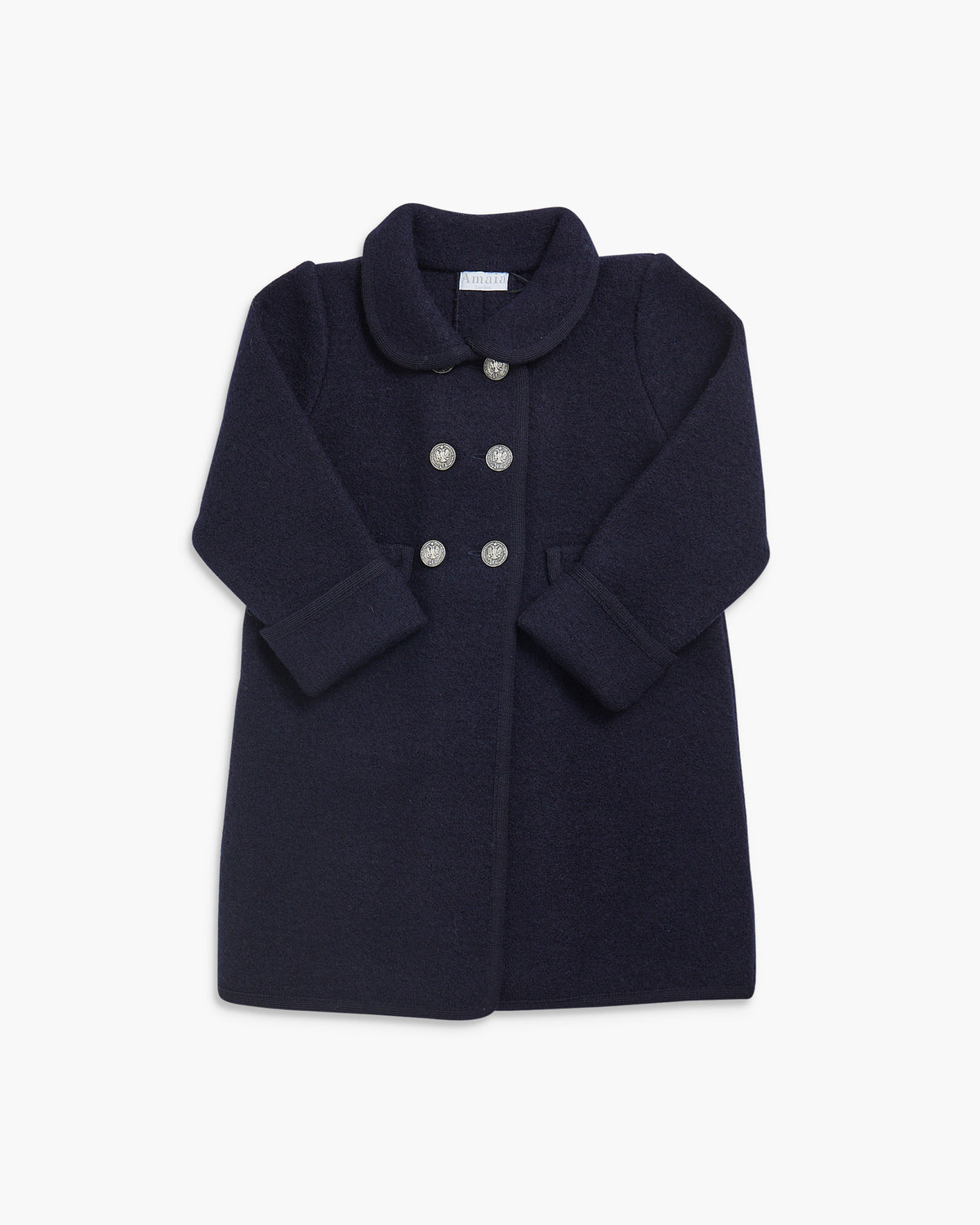 Razorbill Coat in navy, as worn by Princess Charlotte