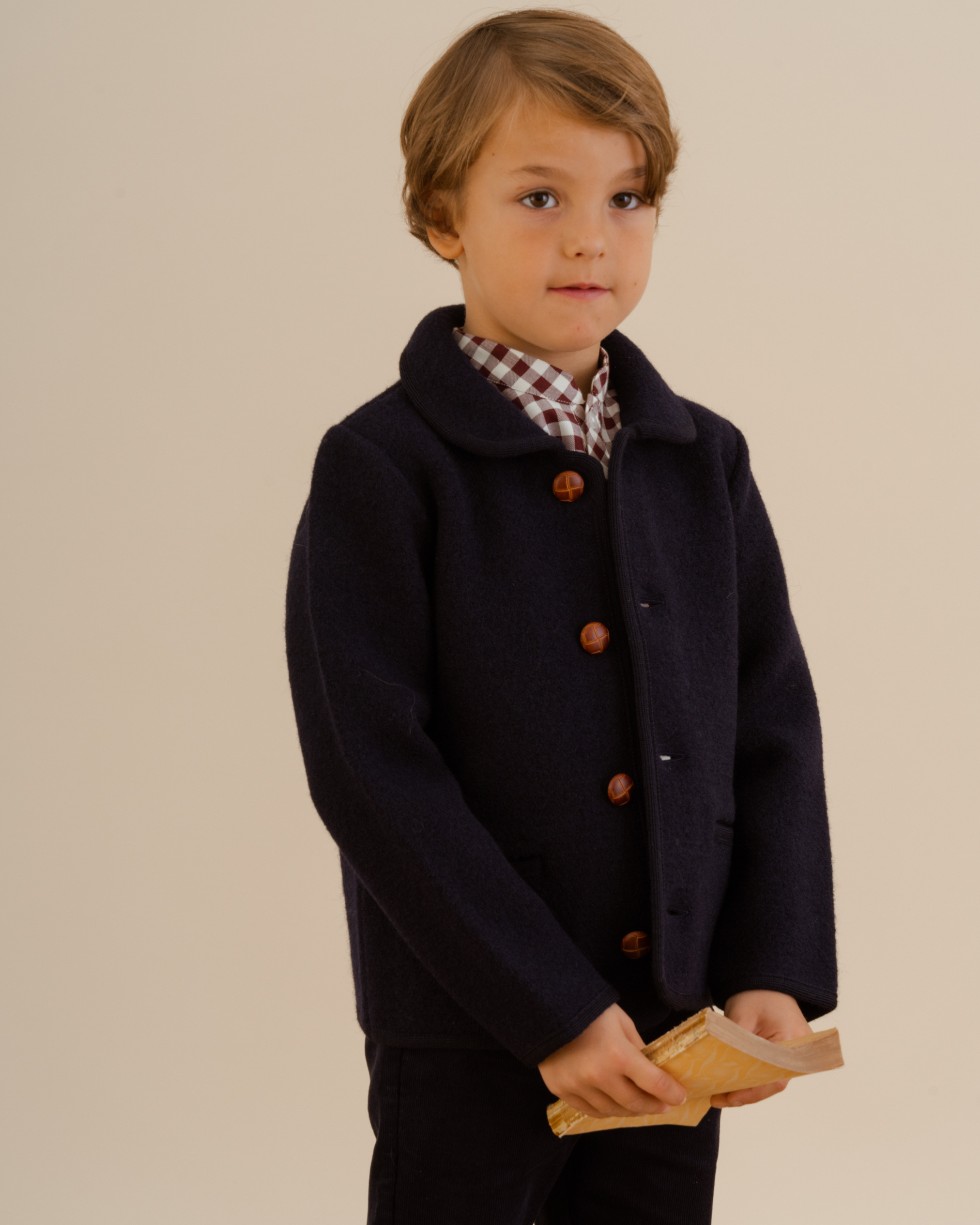 Redwink - Austrian navy blue merino wool jacket boy