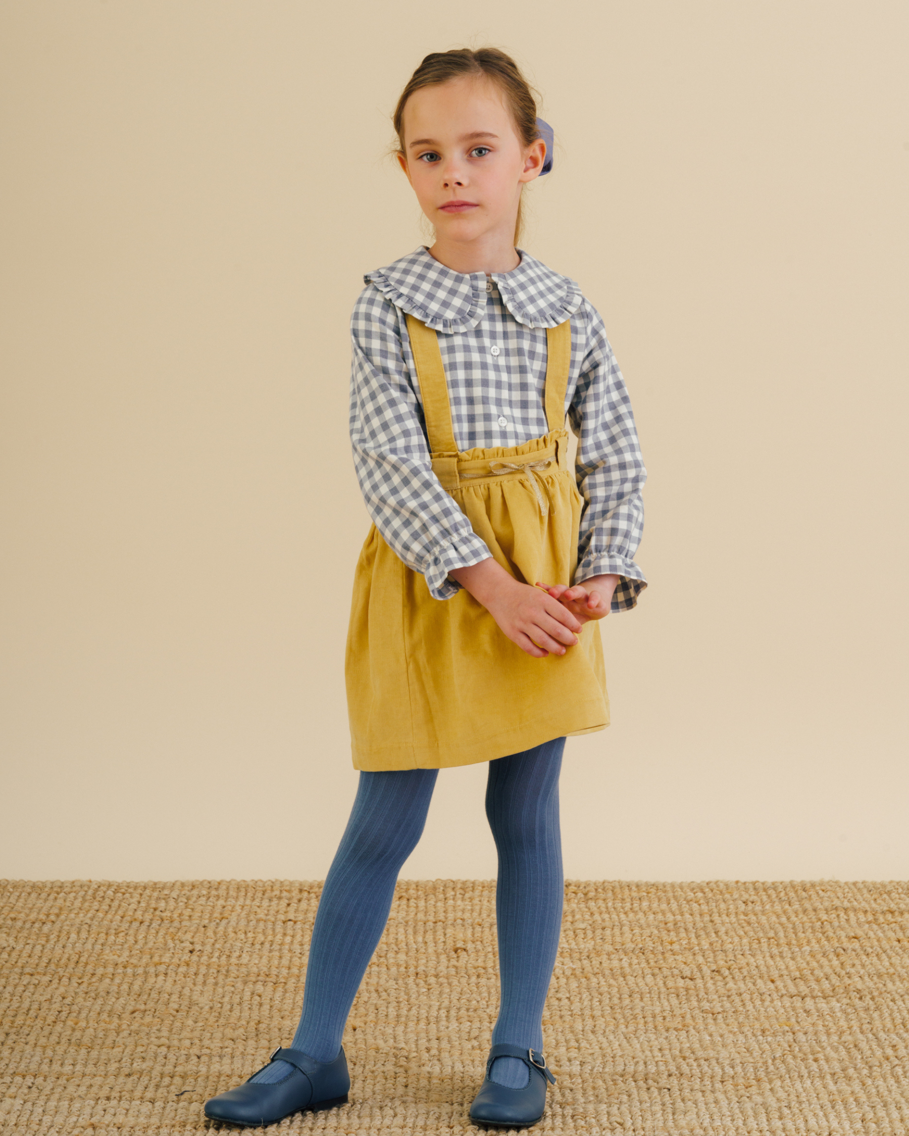 Ribbed Tights Blue France