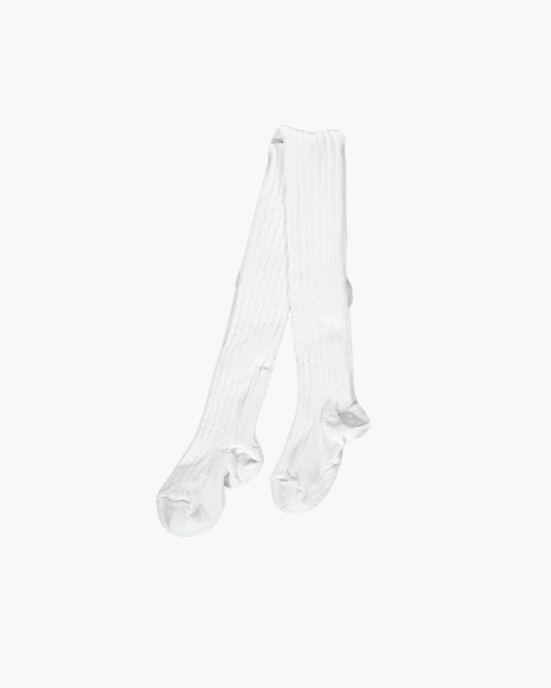 Ribbed Tights White