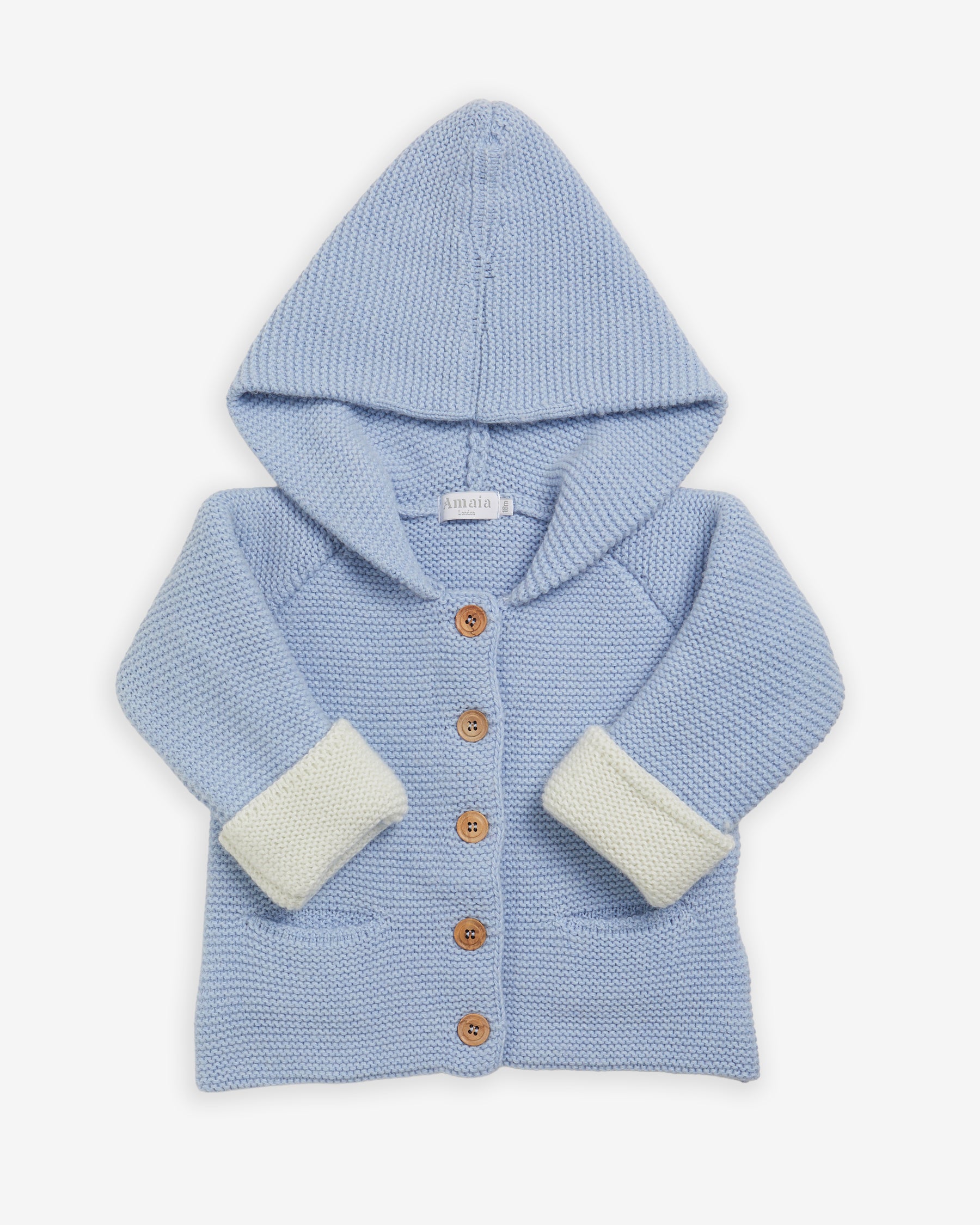 Robin Knitted Jacket Dusty Blue