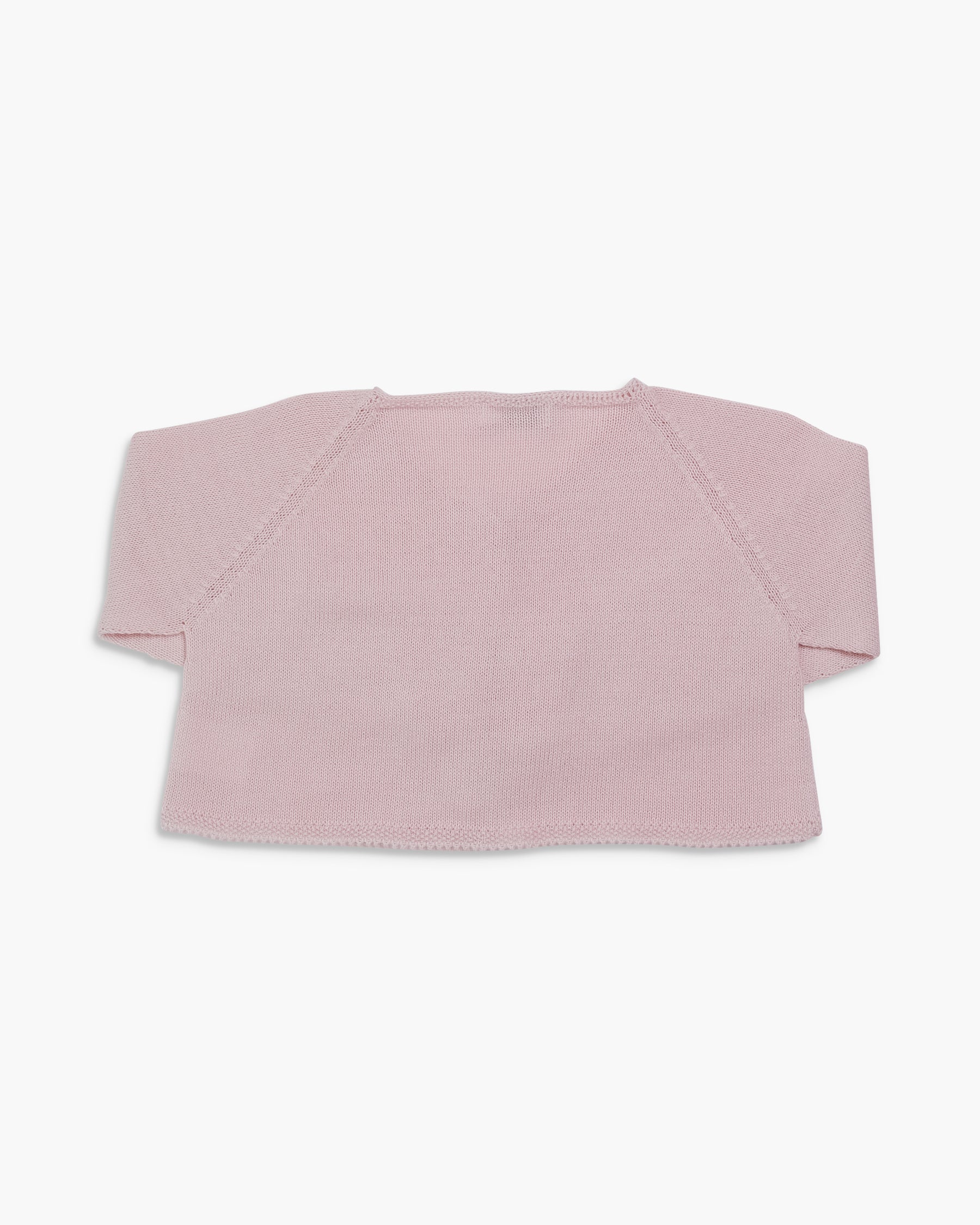 Rose Cropped Cardigan Pink