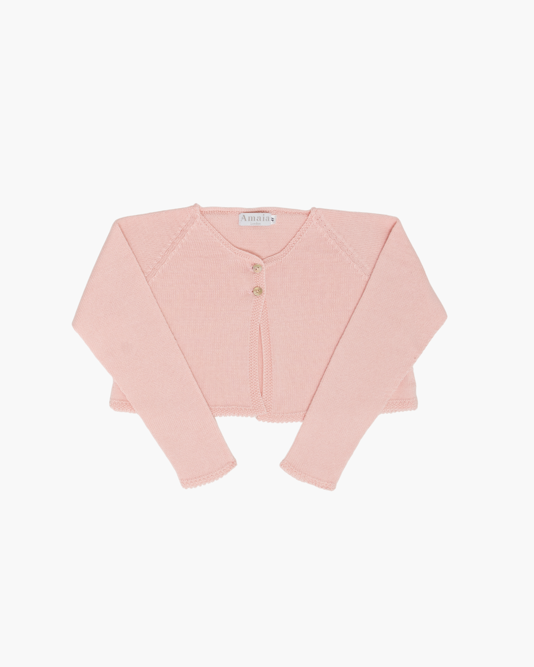 Pink Lace Cropped Cardigan