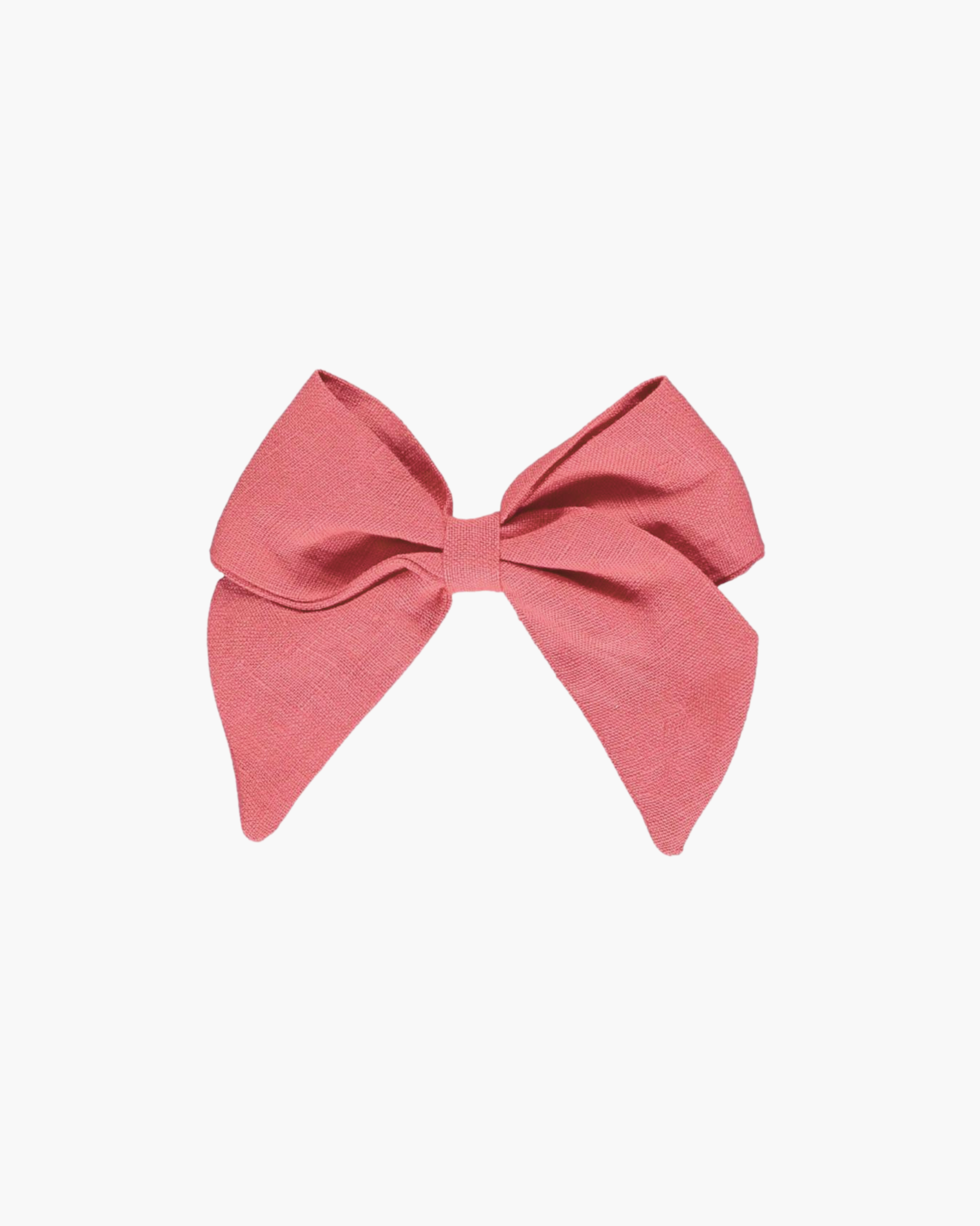 Linen Sailor Bow Coral