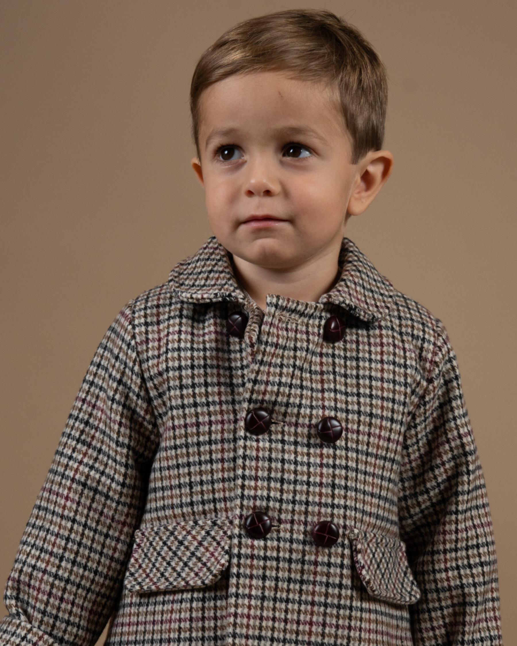 Sherlock Baby Jacket Checked Tweed