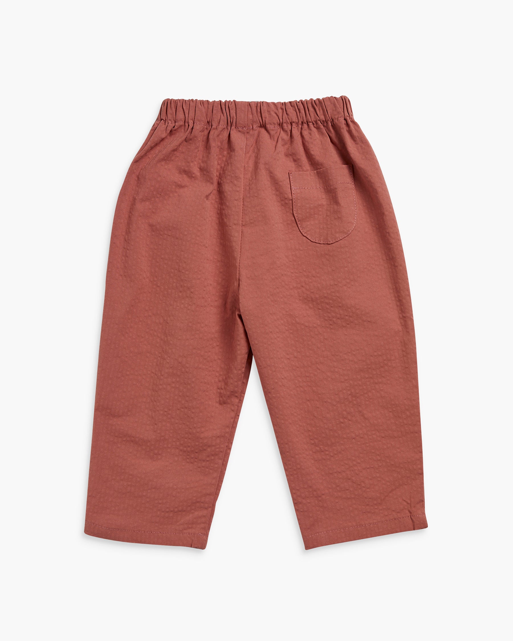 Tito Trousers Brick Seersucker