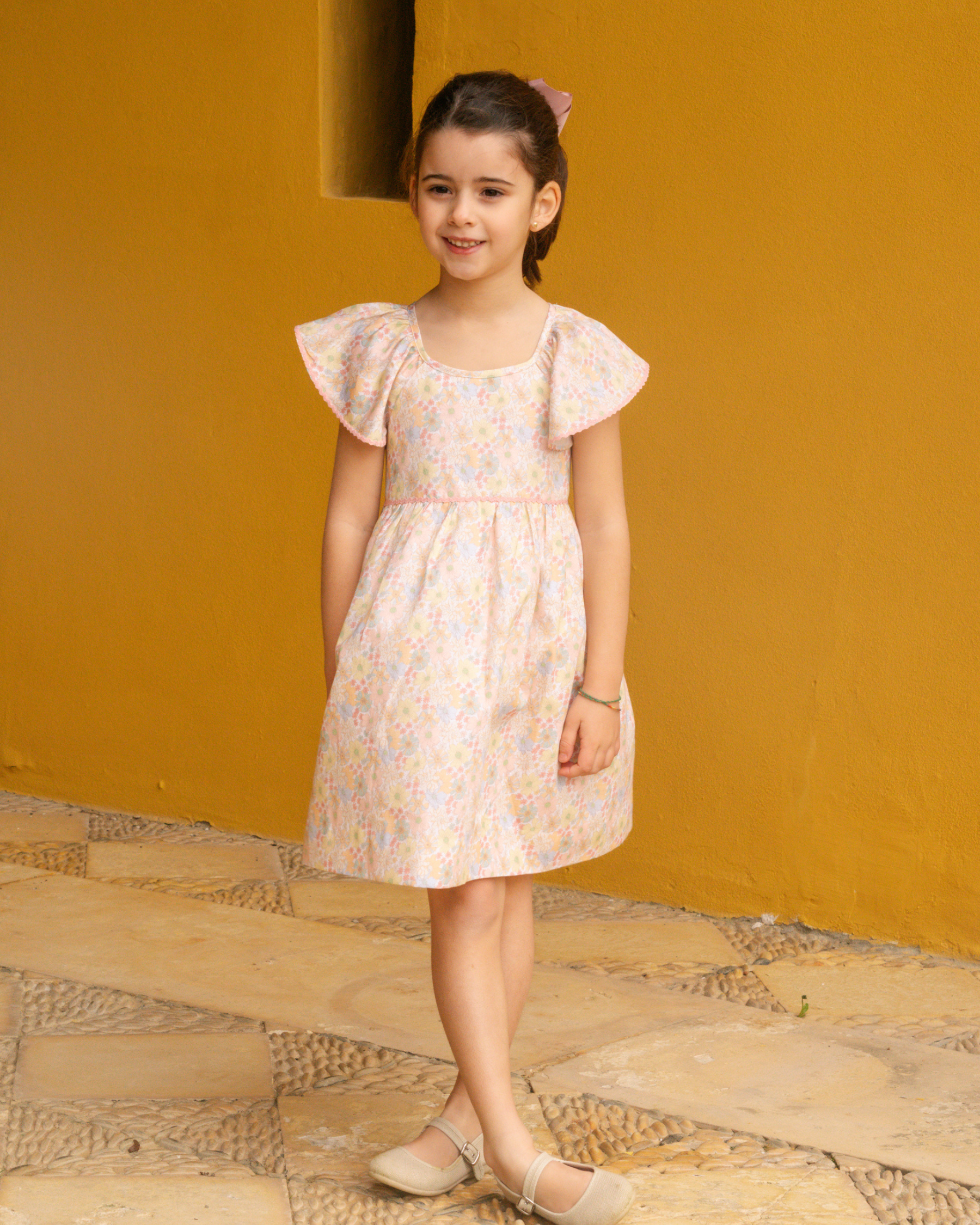 Vilma Dress Printed Plumetis