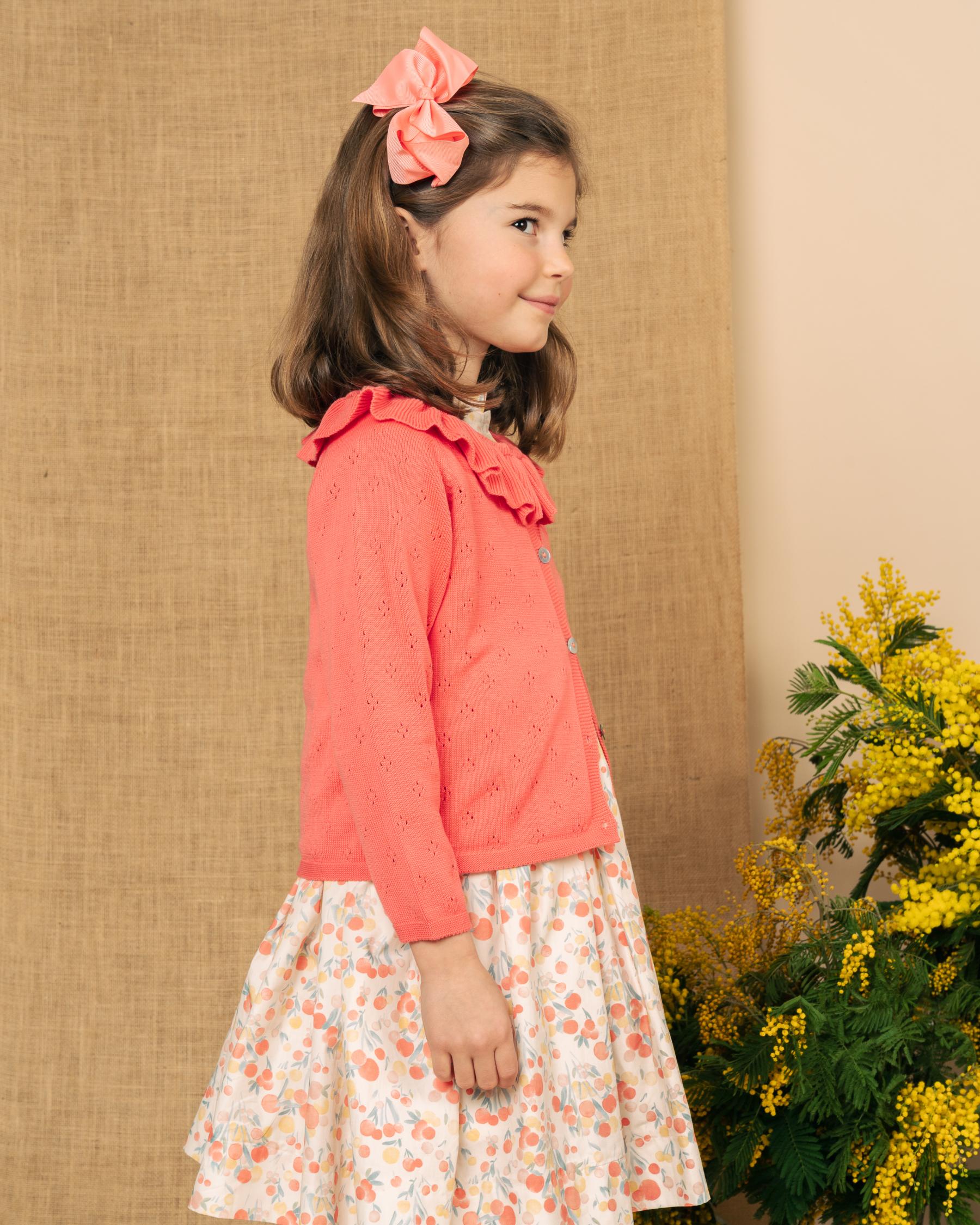 X-Large Hair Bow Coral