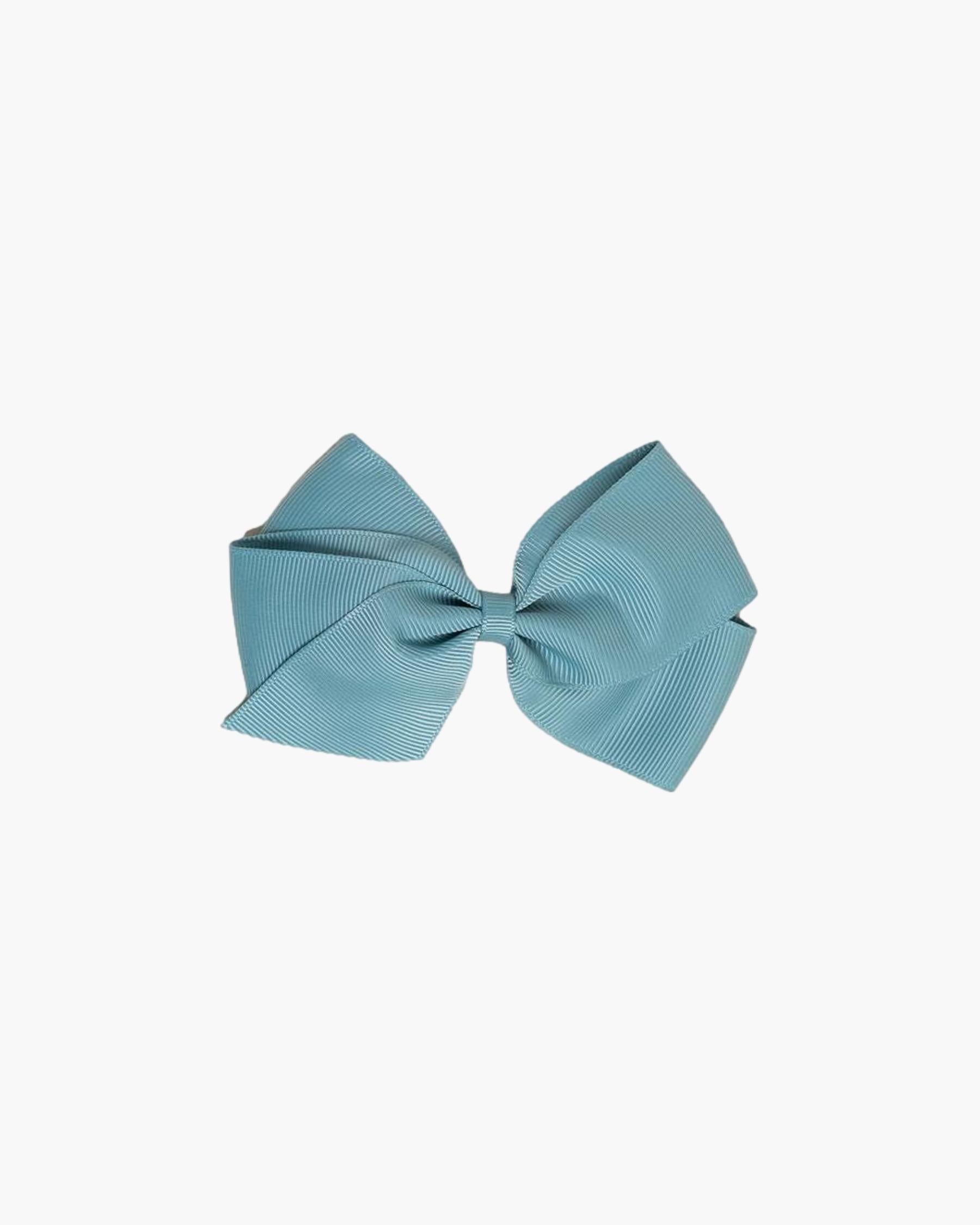 Large Hair Bow Nile Blue