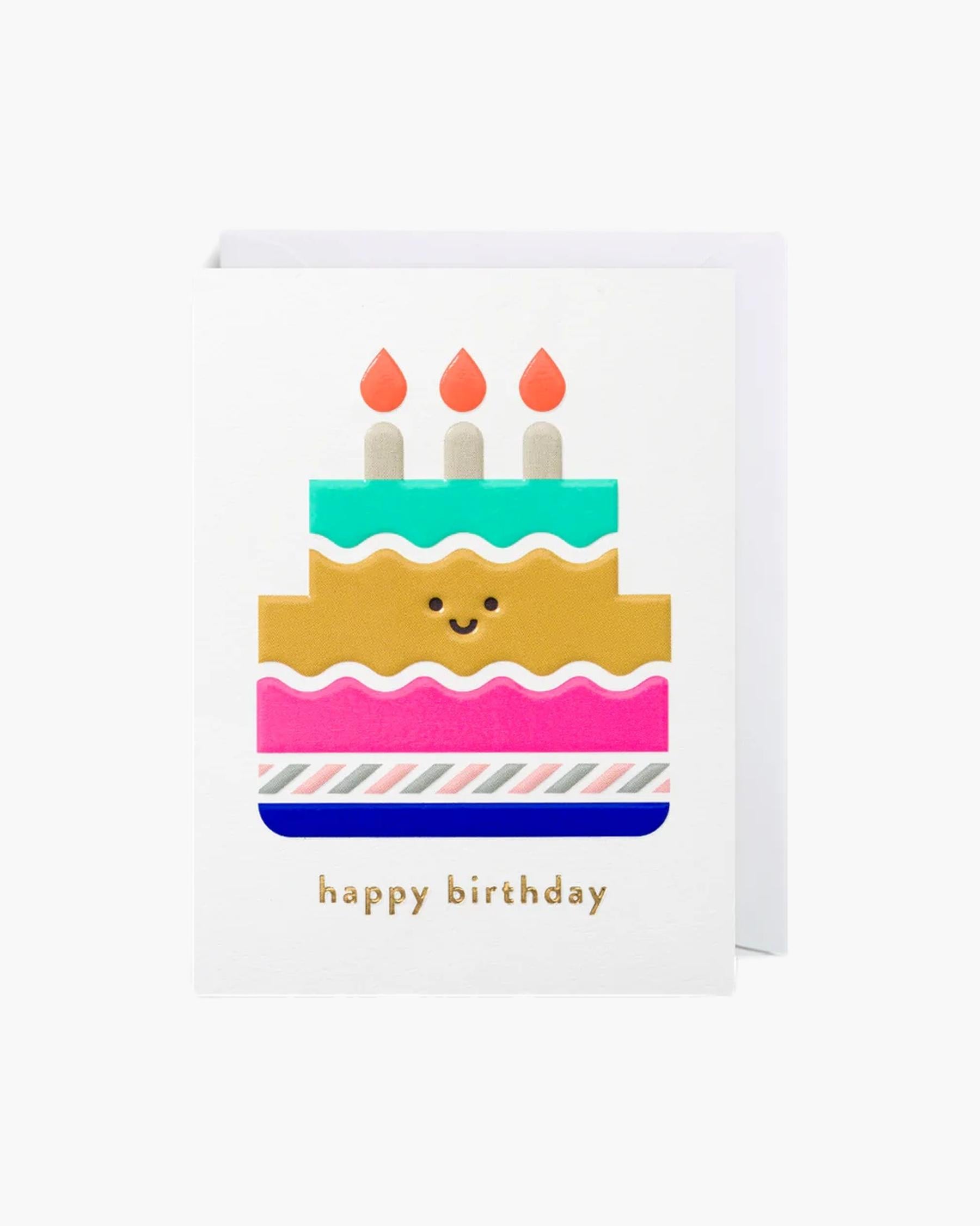 Happy Birthday Cake Greeting Card