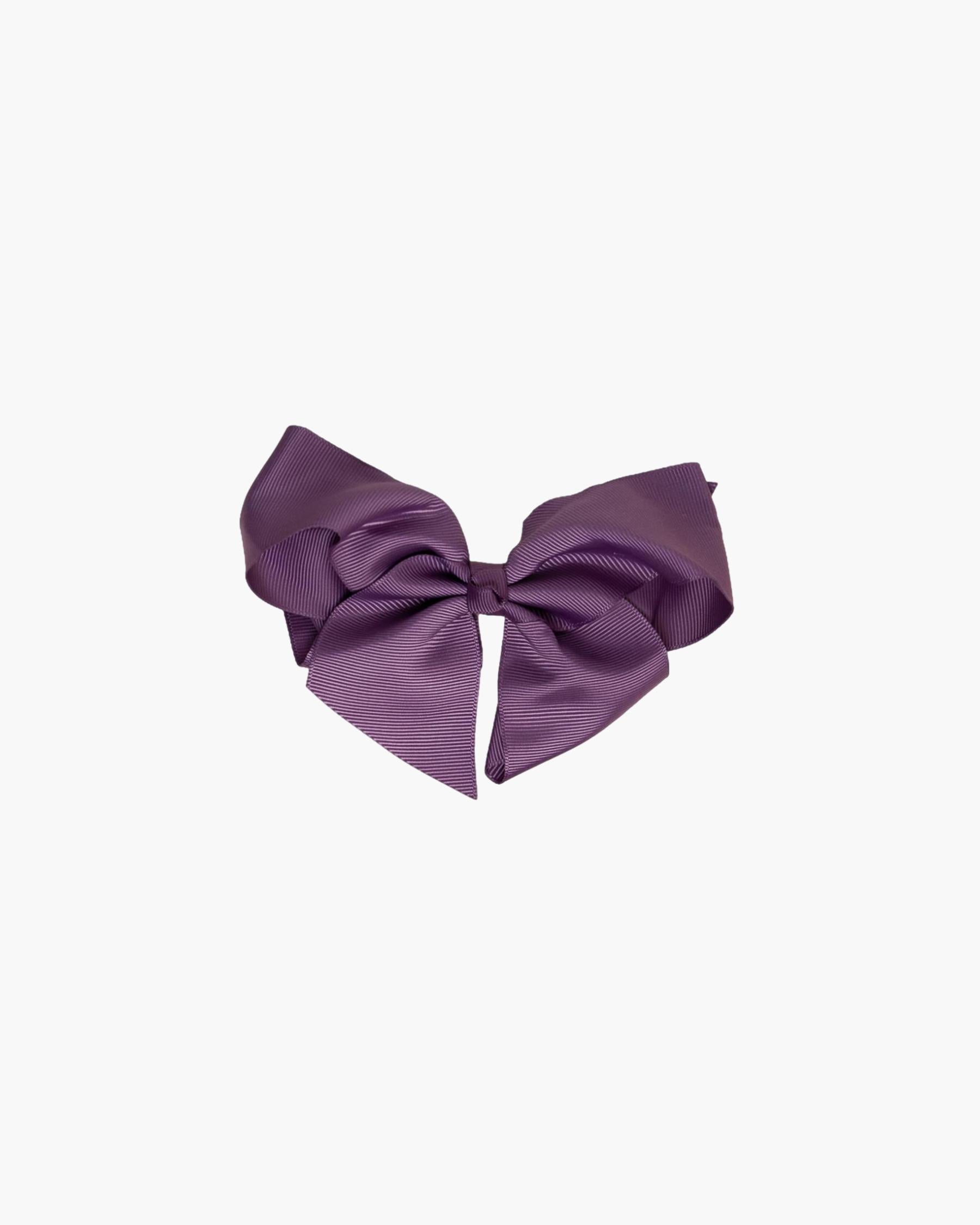 X-Large Hair Bow Dark Mauve