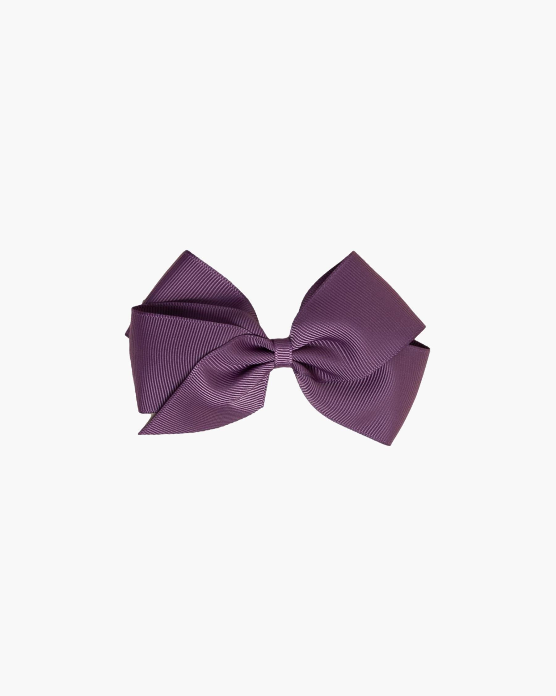 Large Hair Bow Dark Mauve