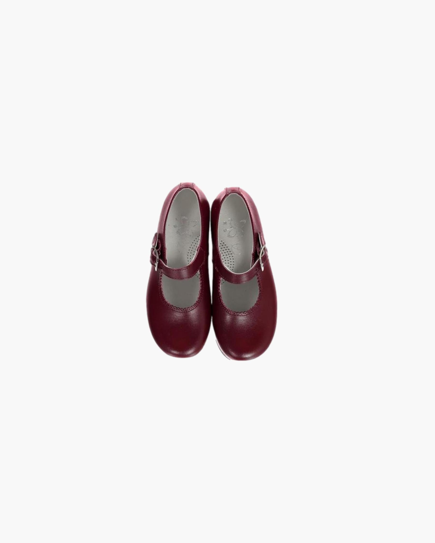 Mary Jane Girl Shoes Burgundy