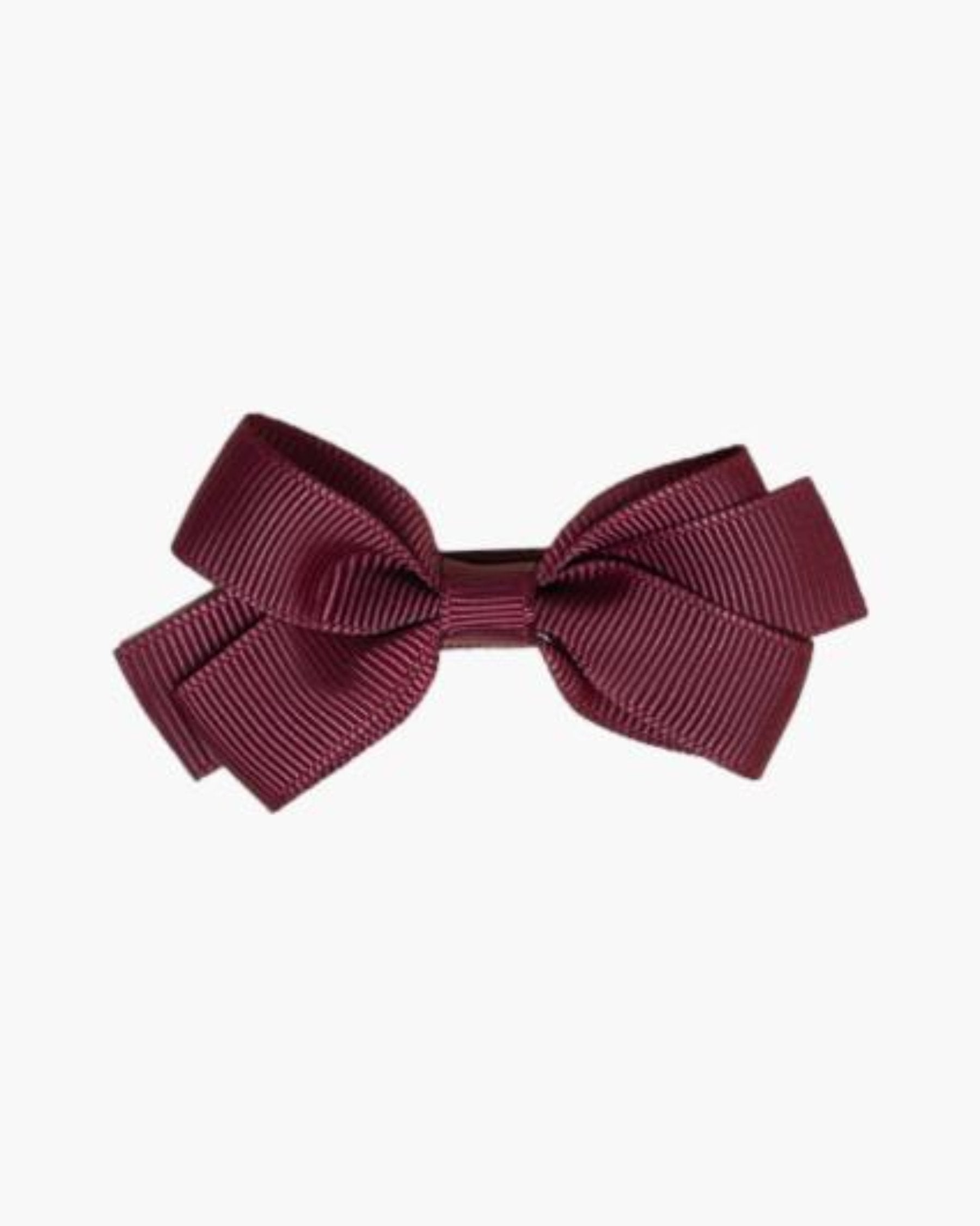 Medium Hair Bow Burgundy