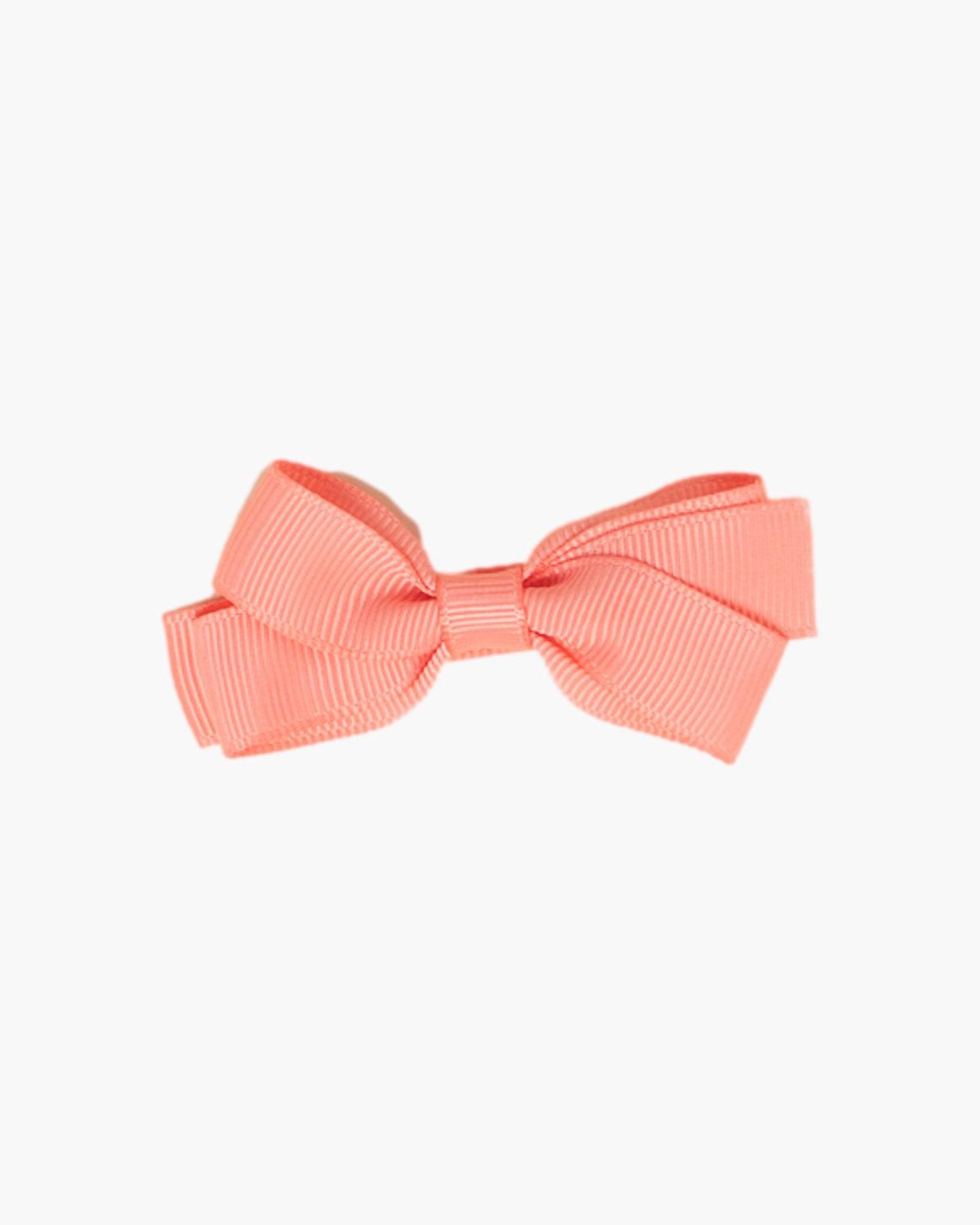 Medium Hair Bow Coral