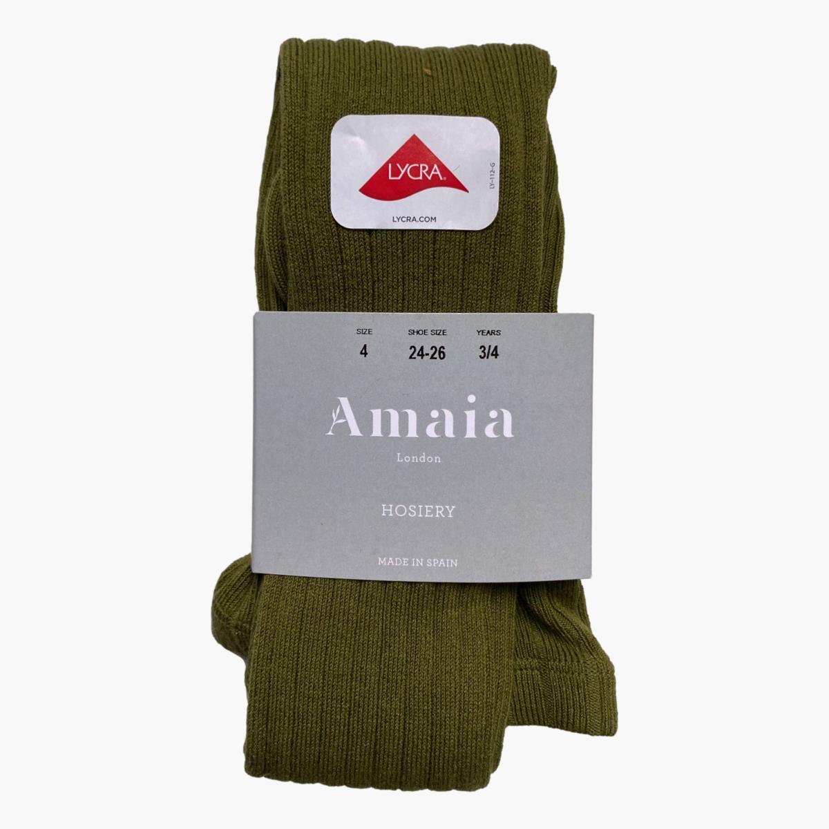 Ribbed Tights - Green Algae