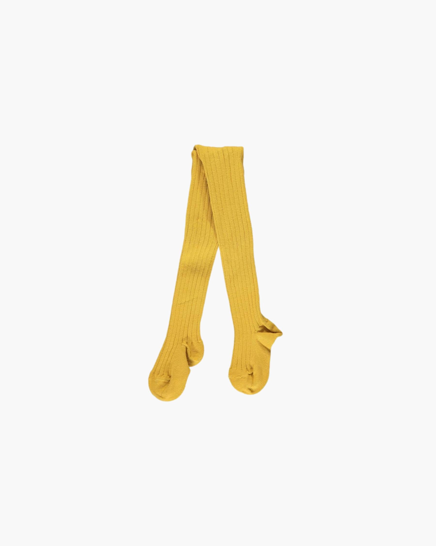 Ribbed Tights Mustard