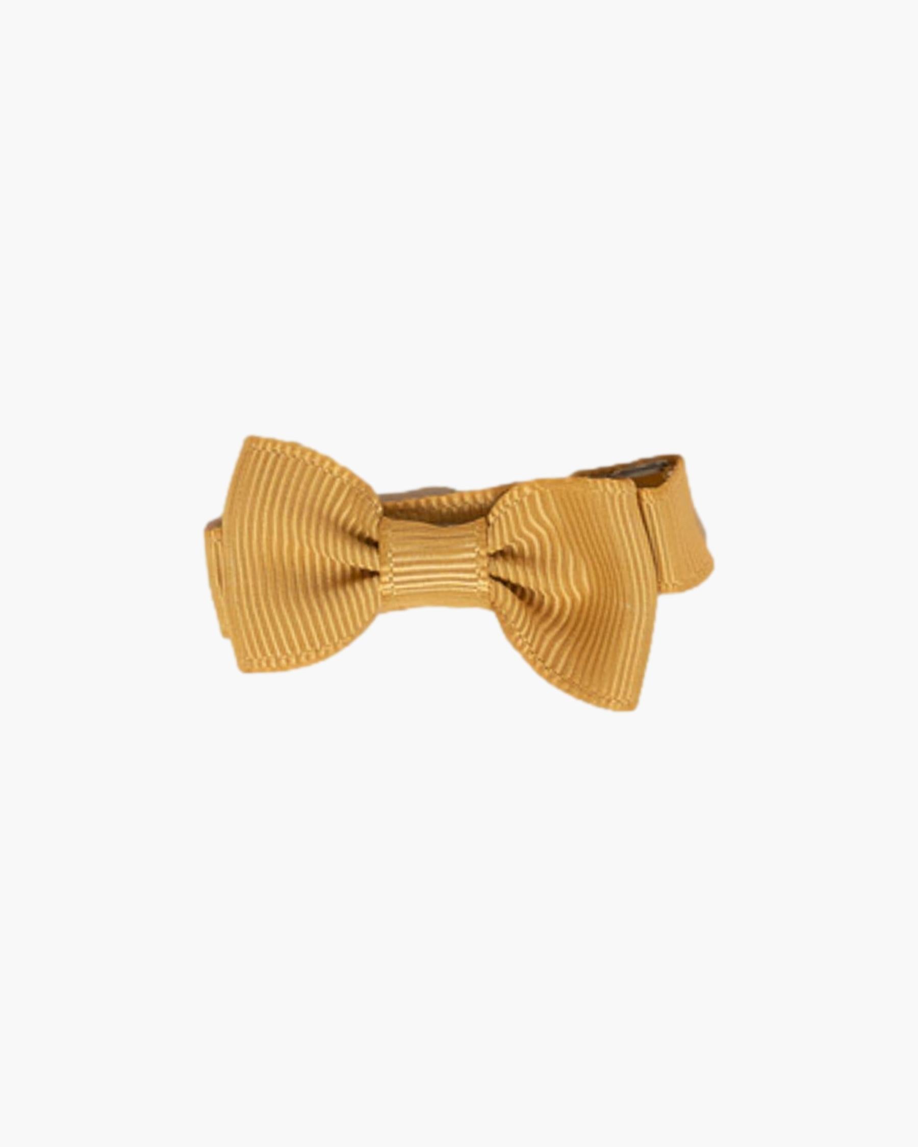 Small Hair Bow Mustard