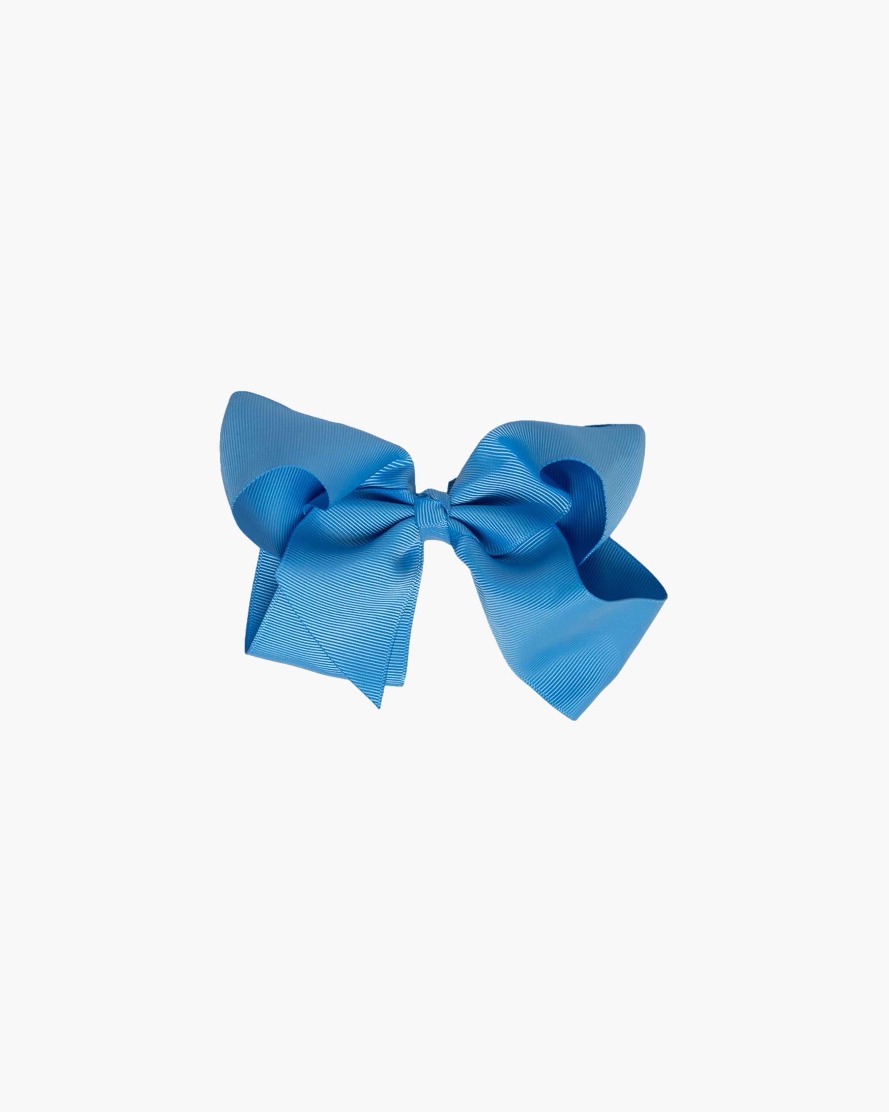 X-Large Hair Bow Capri Blue