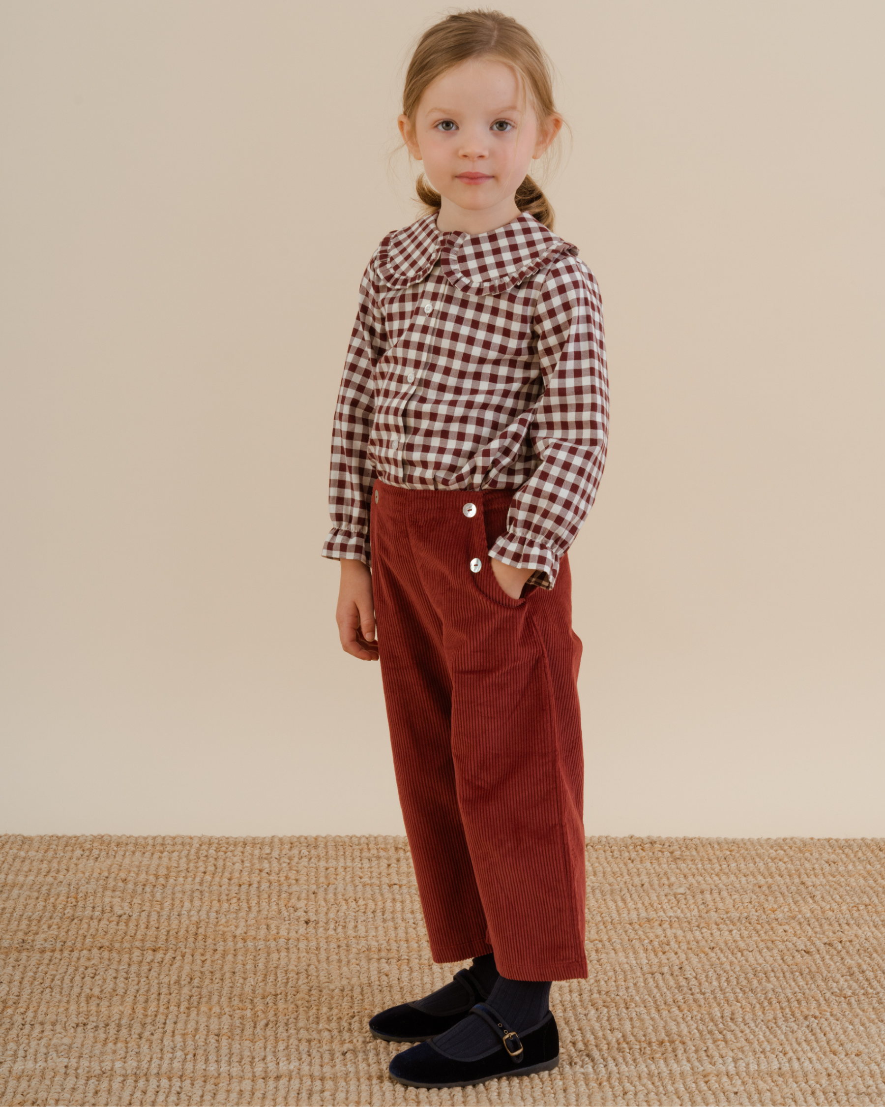 Fleur Trousers Burgundy