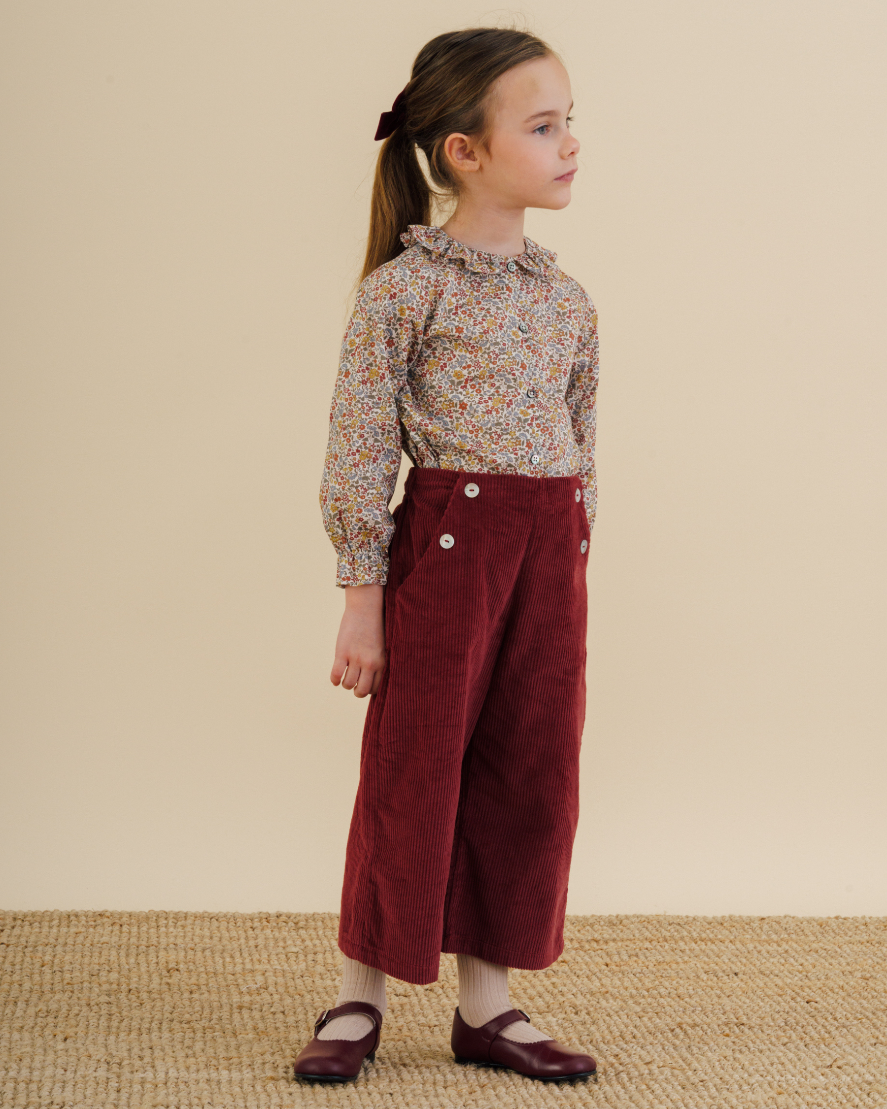 Fleur Trousers Burgundy