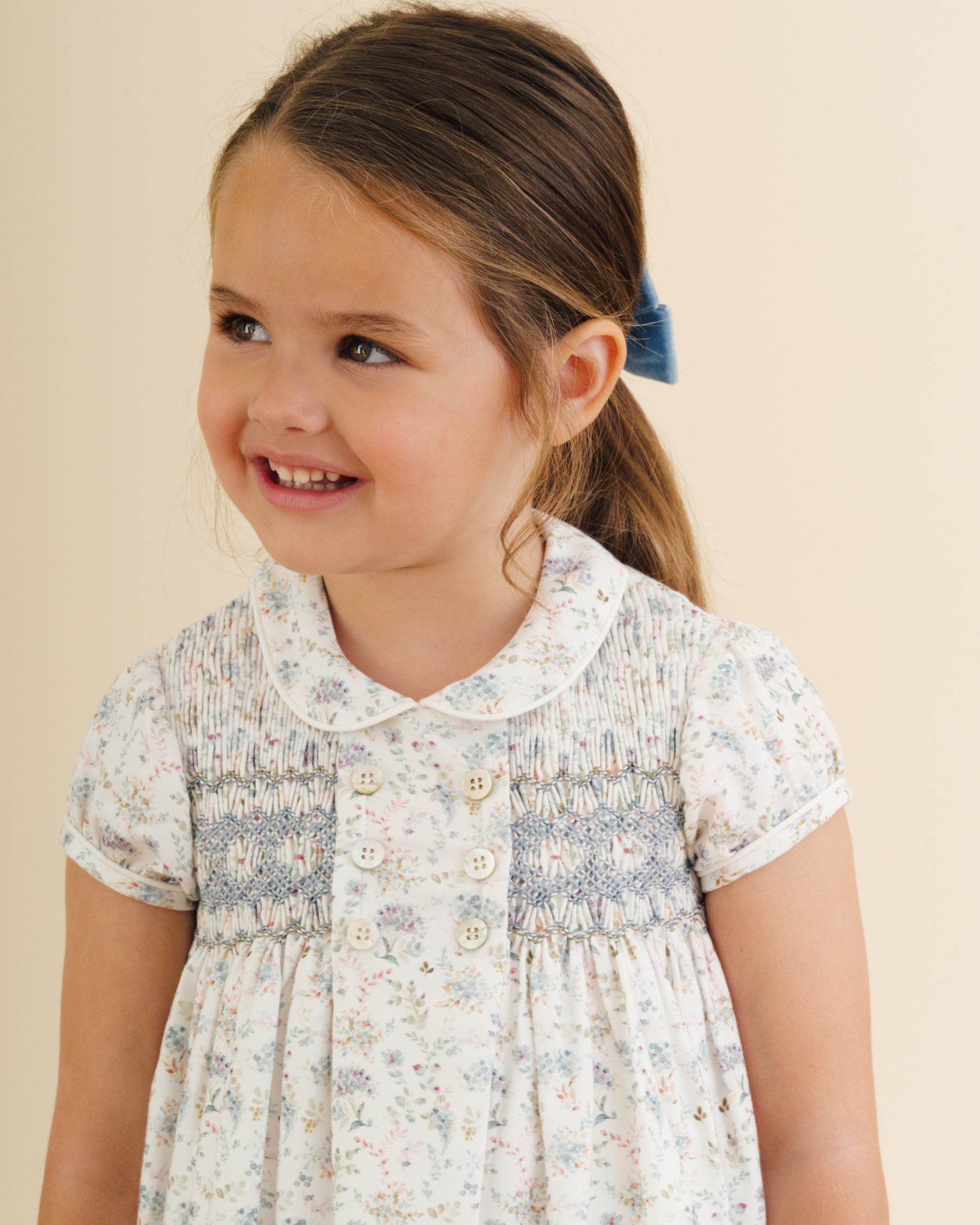 Shirley Dress Blue Floral