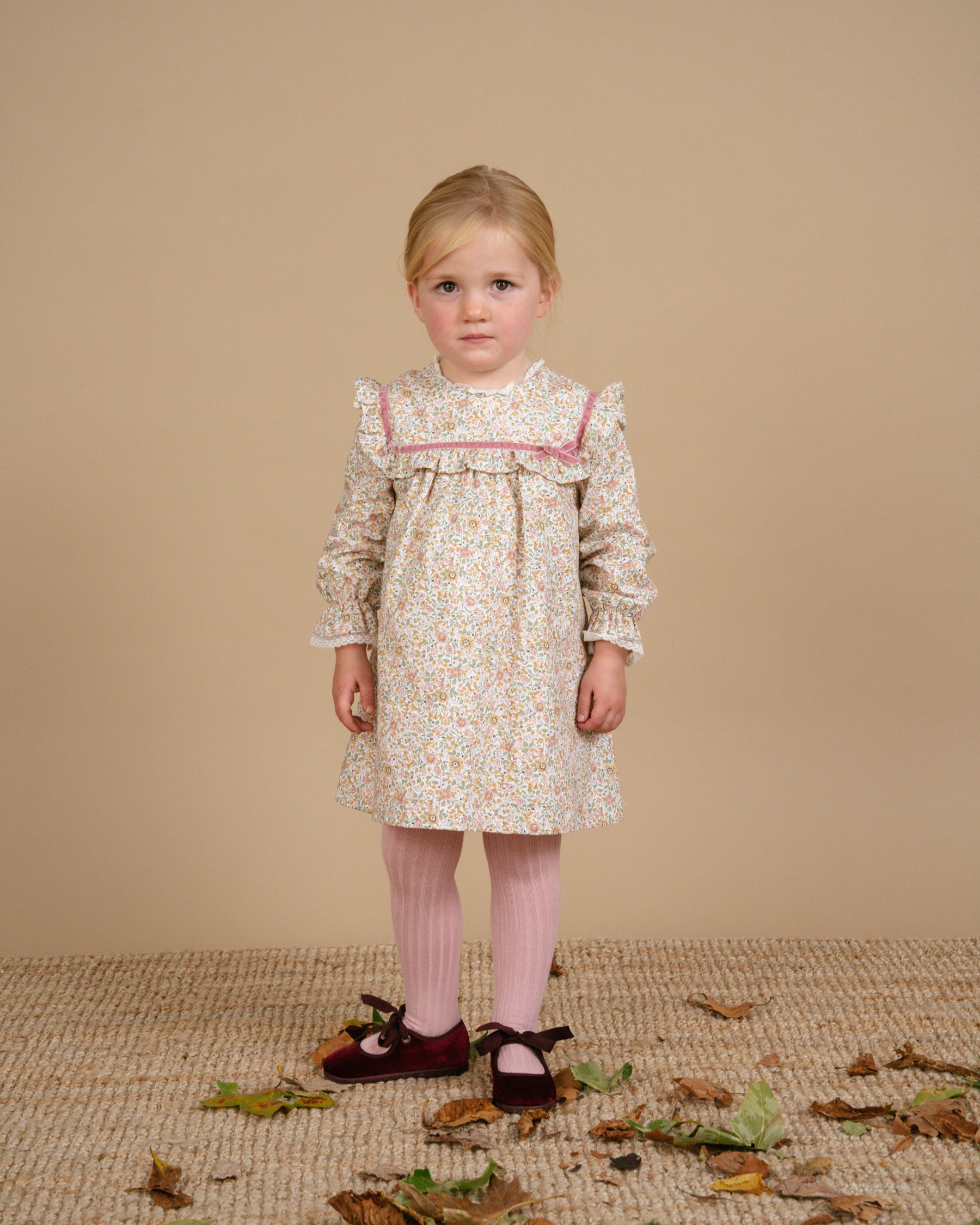 Capucine Dress Pink/Khaki Floral