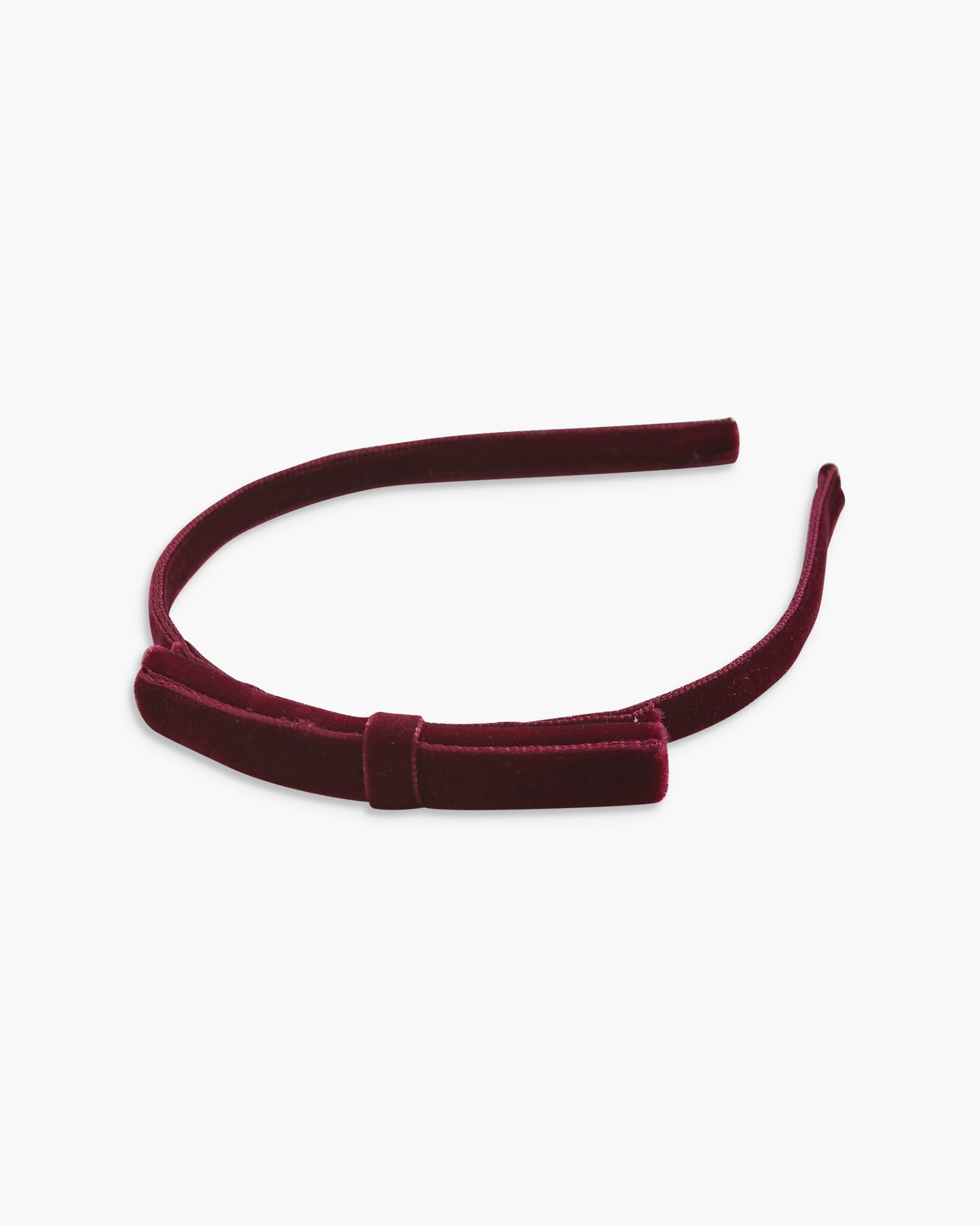 Velvet Headband Burgundy