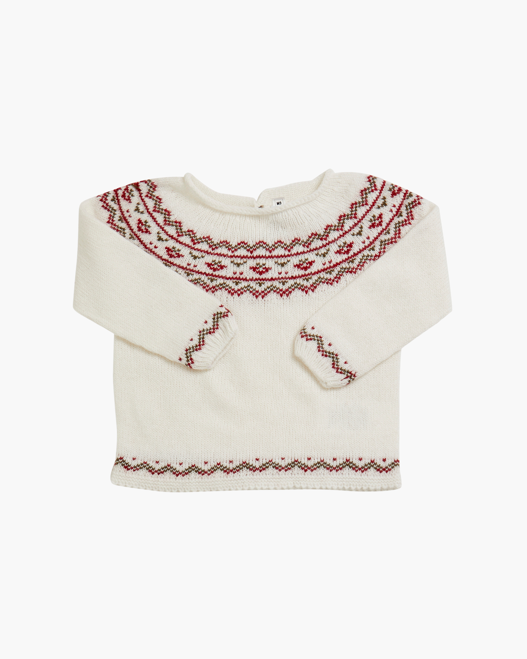 Andrea Fairisle Cream Jumper