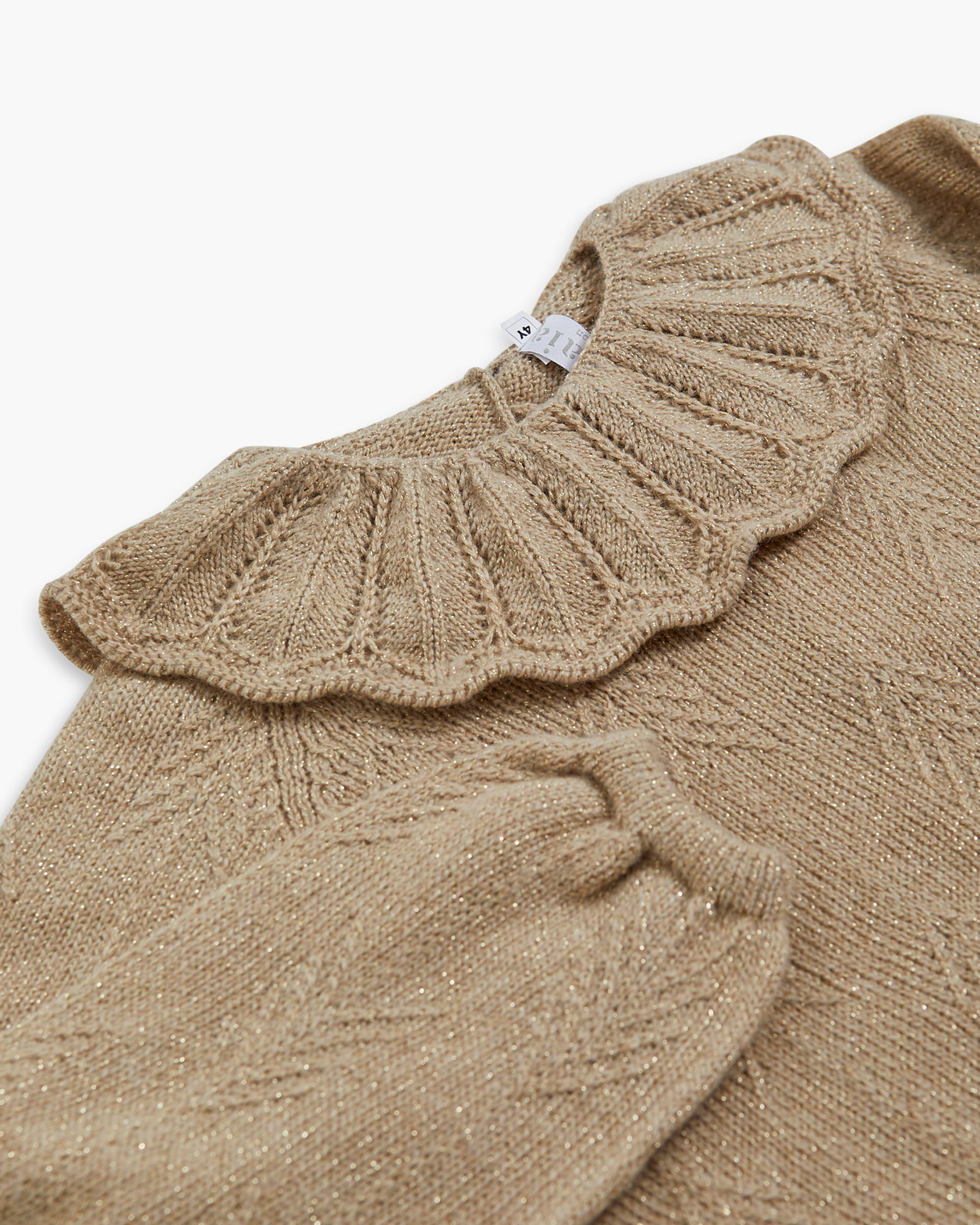 Anne Jumper Lurex Taupe