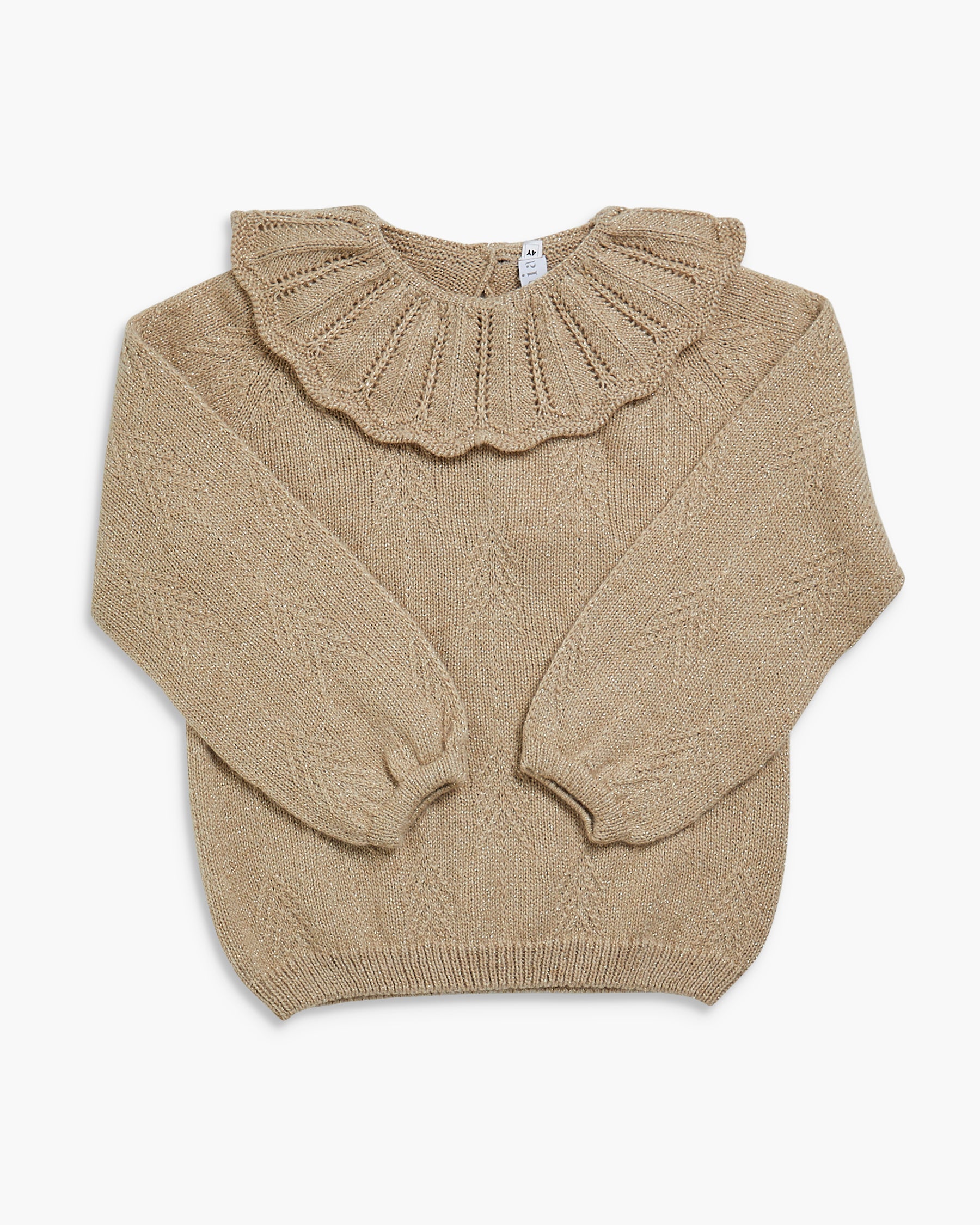 Anne Jumper Lurex Taupe