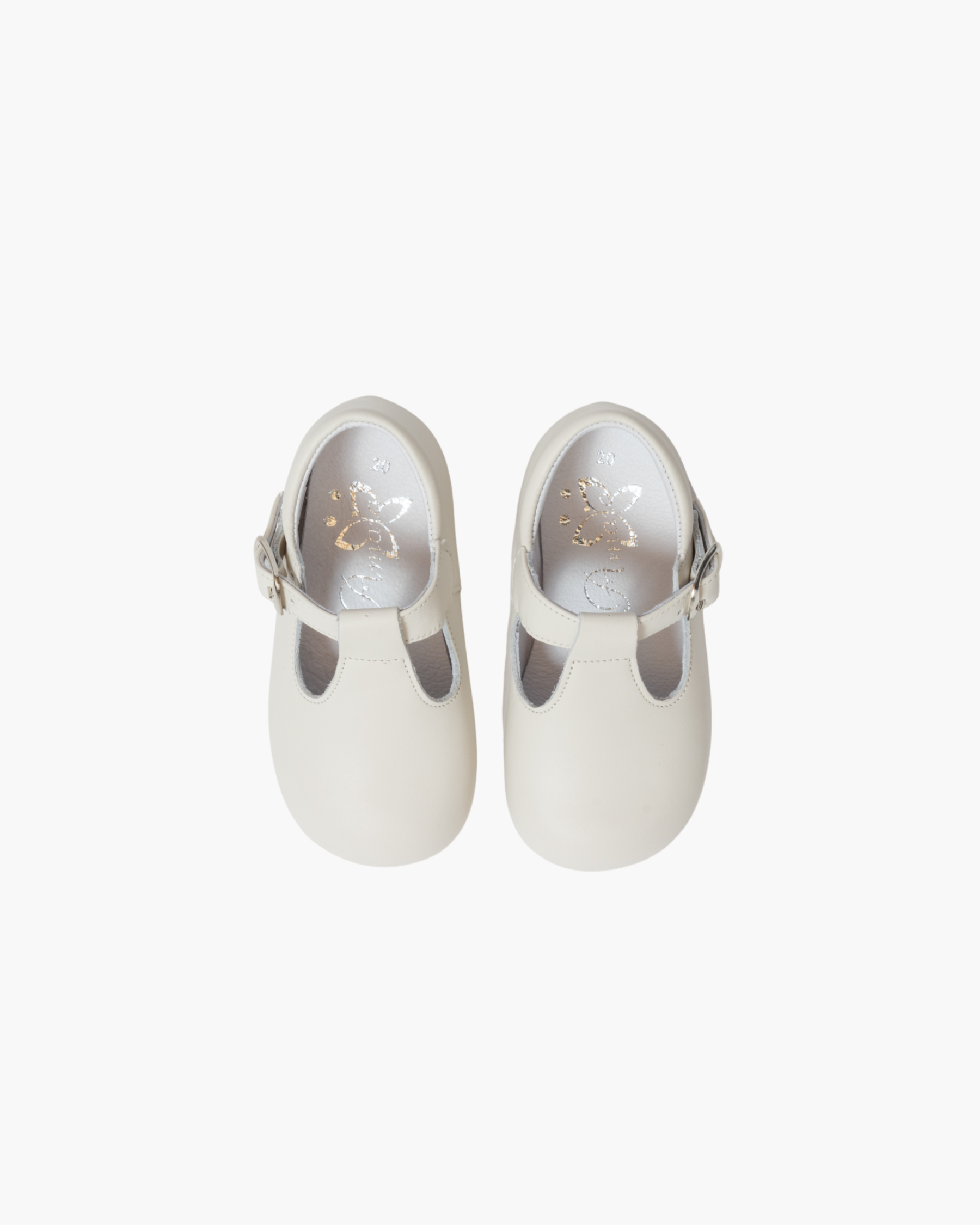 Baby Boy T-Bar Shoes Cream