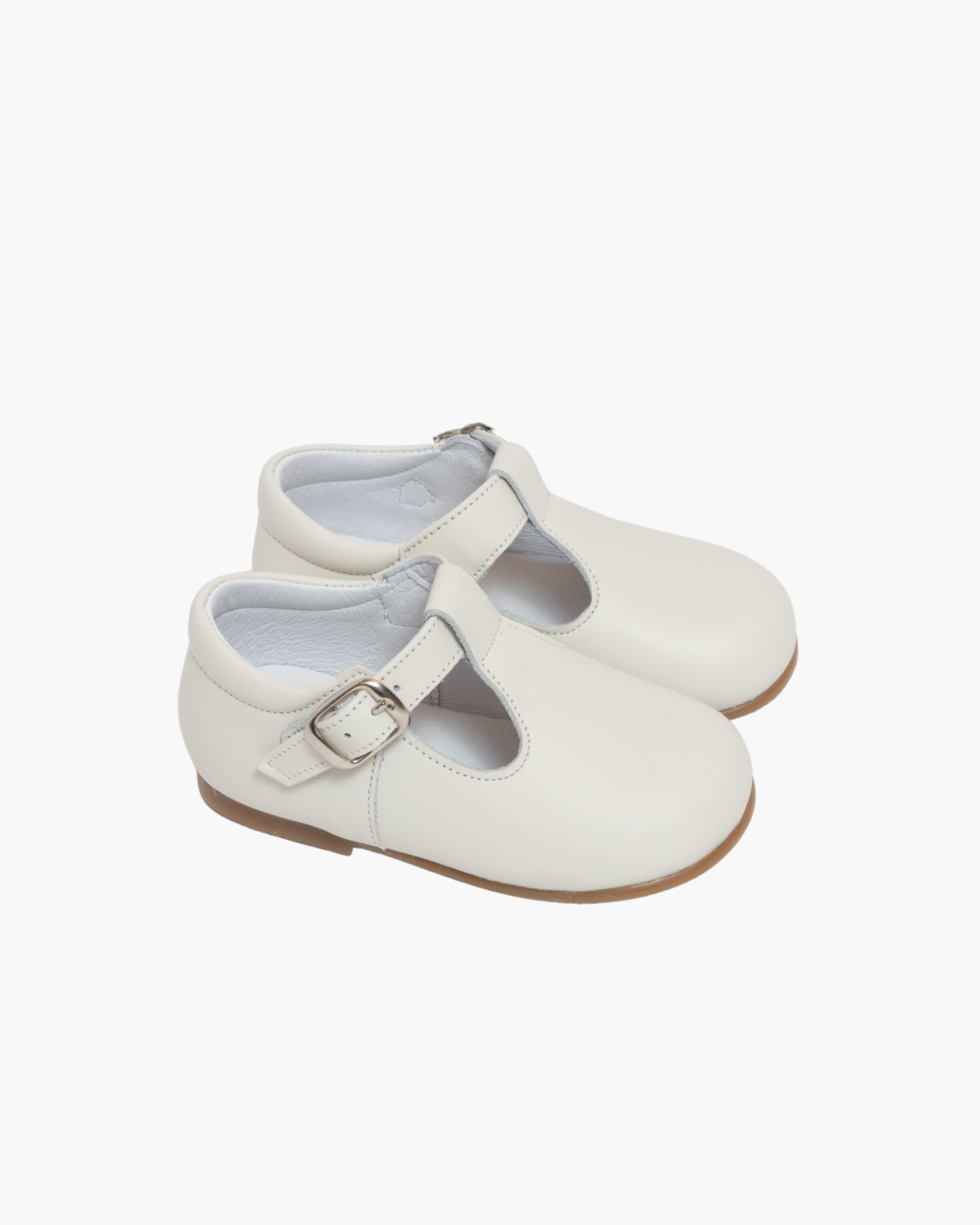 Baby Boy T-Bar Shoes Cream