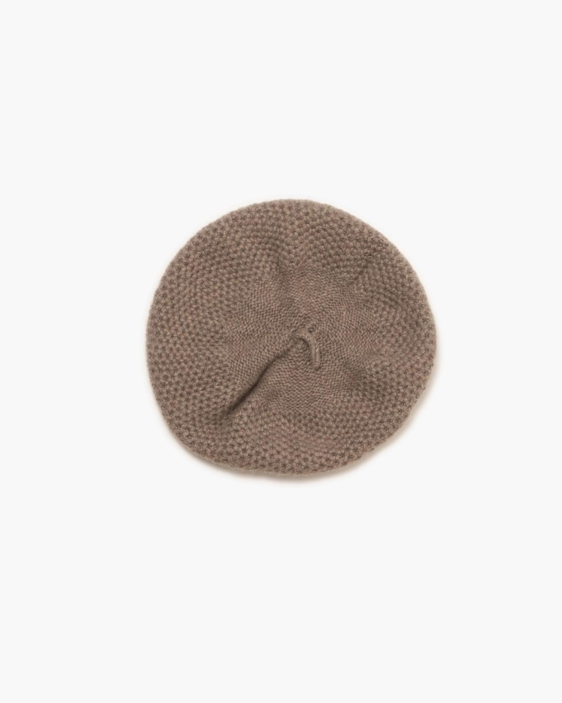 Knitted Beret Taupe