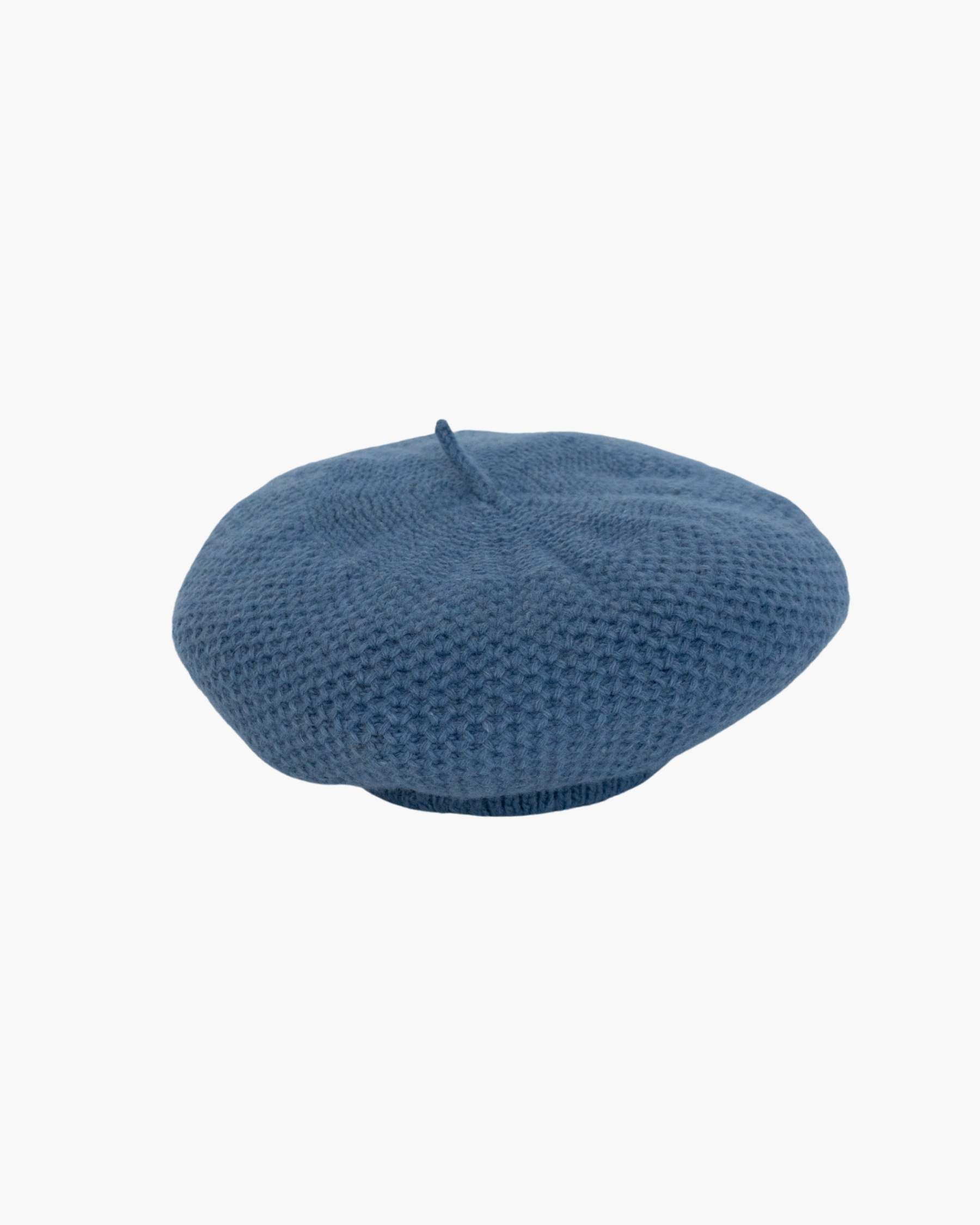 Knitted Beret Blue