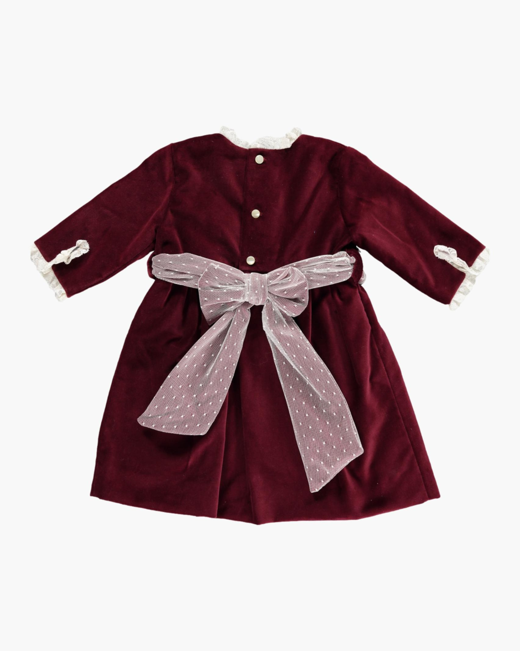 Camille Dress Velvet Burgundy