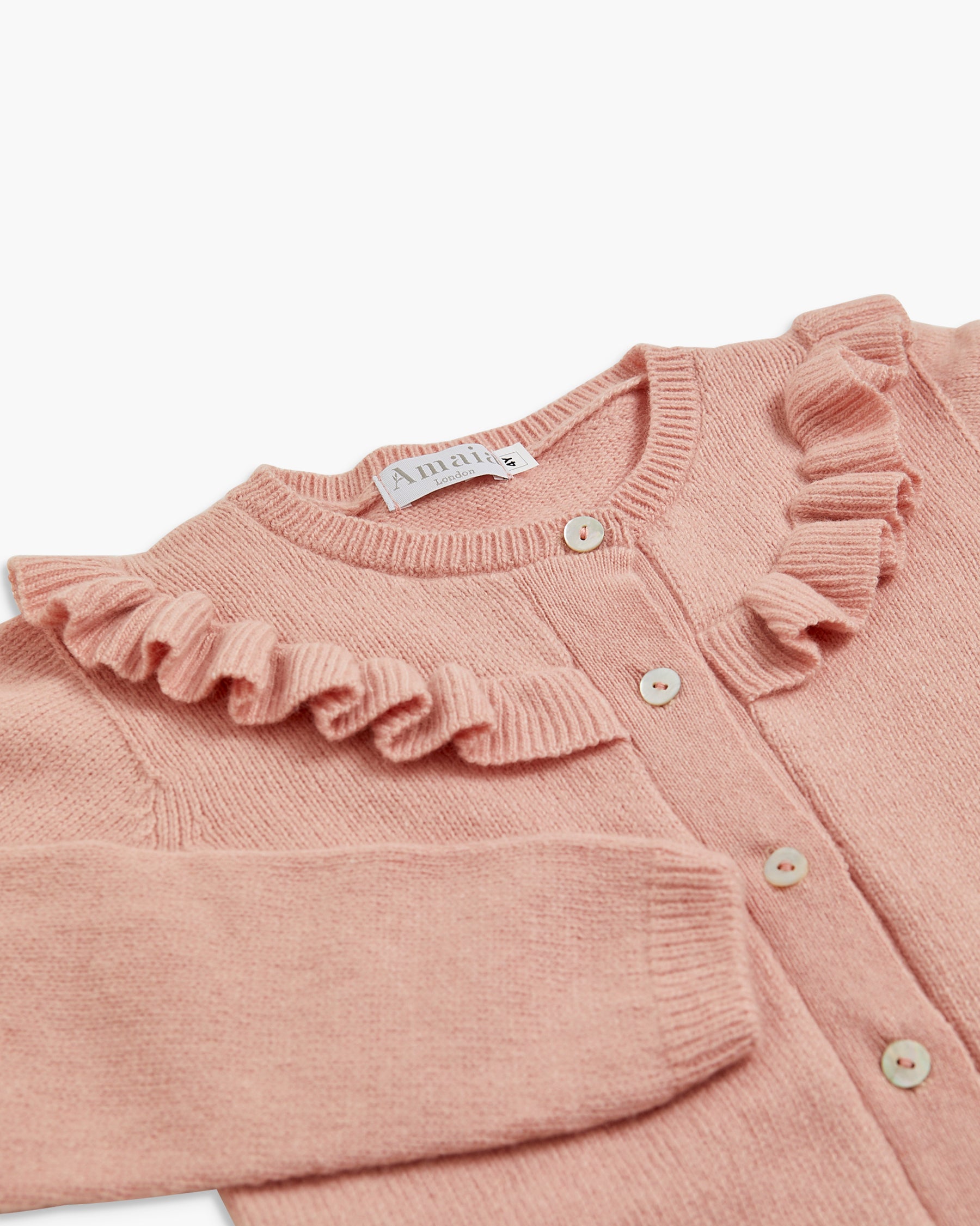 Carla Ruffle Cardigan Pink