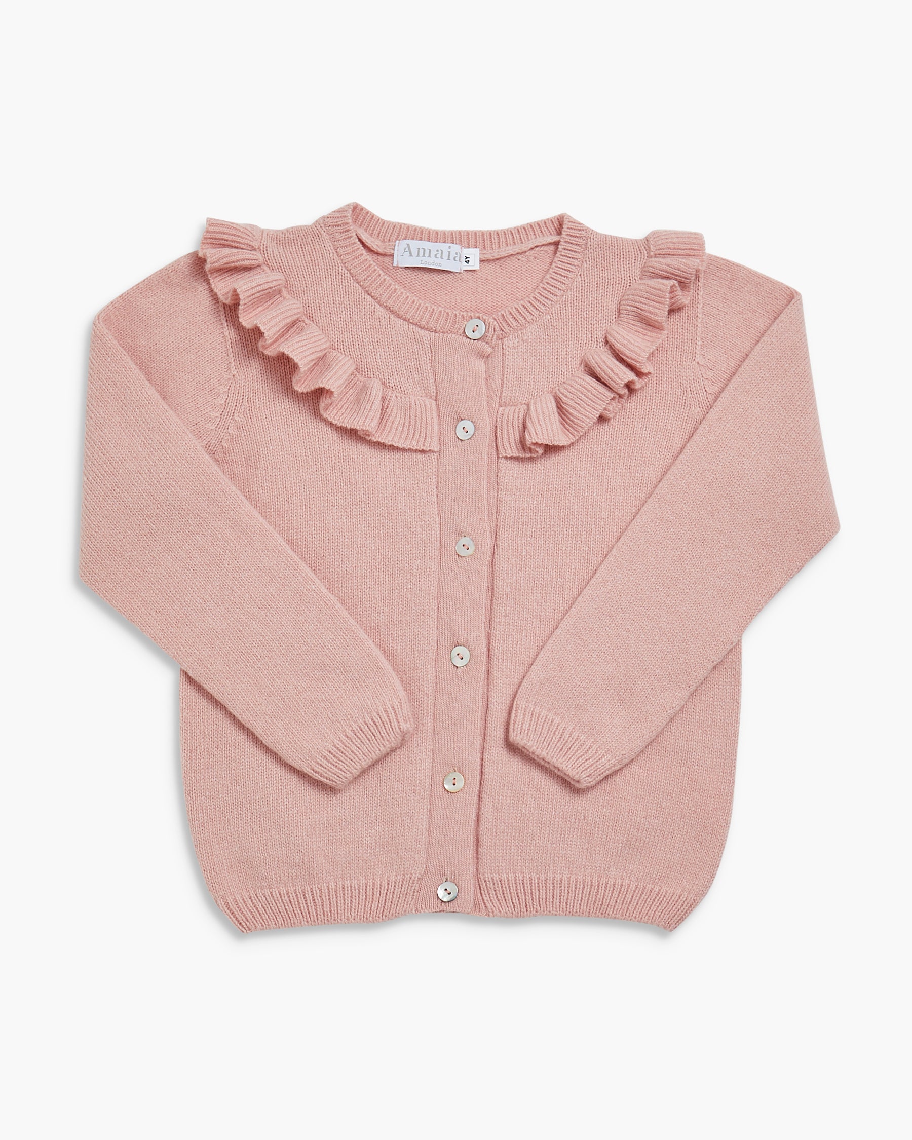 Carla Ruffle Cardigan Pink