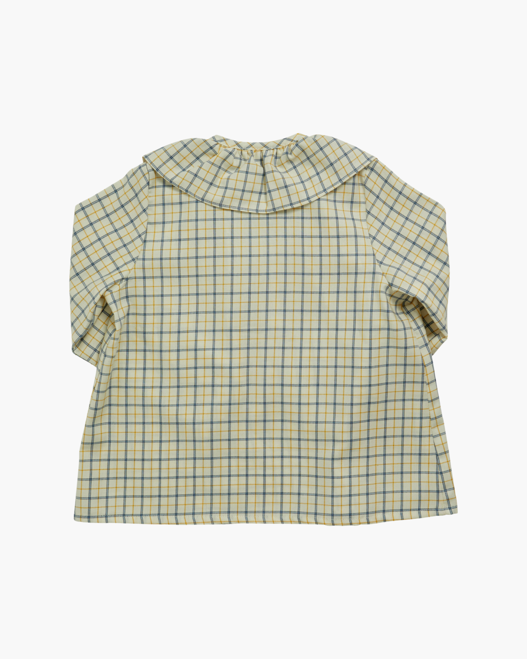 Champs-Elysees Blouse Blue/Yellow Check