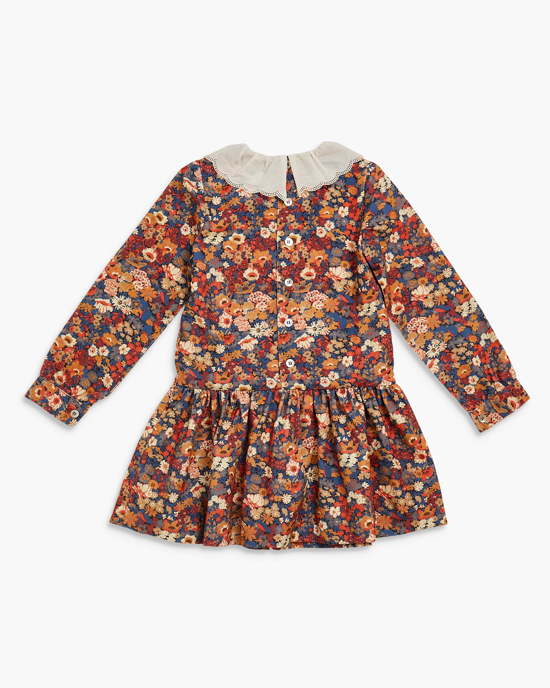 Chloe Dress Thorpe Orange Liberty