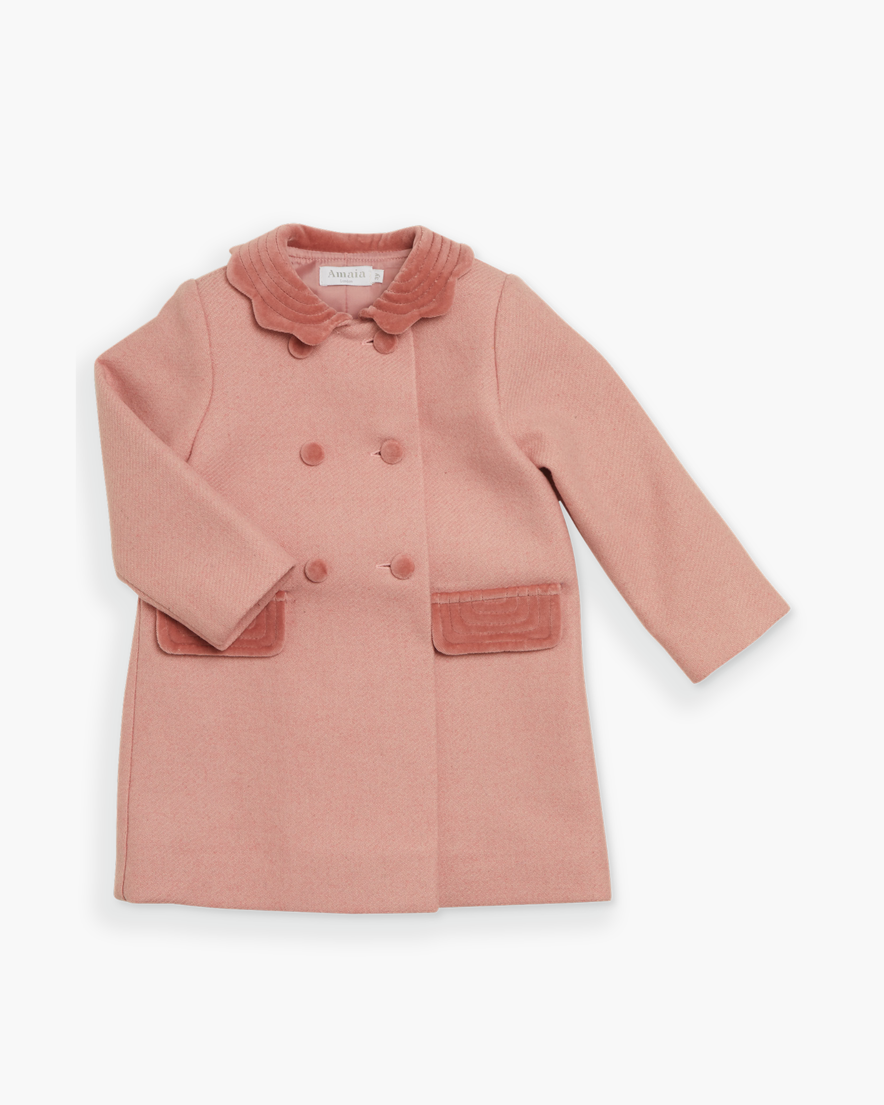 Tweed Classic Coat Pink