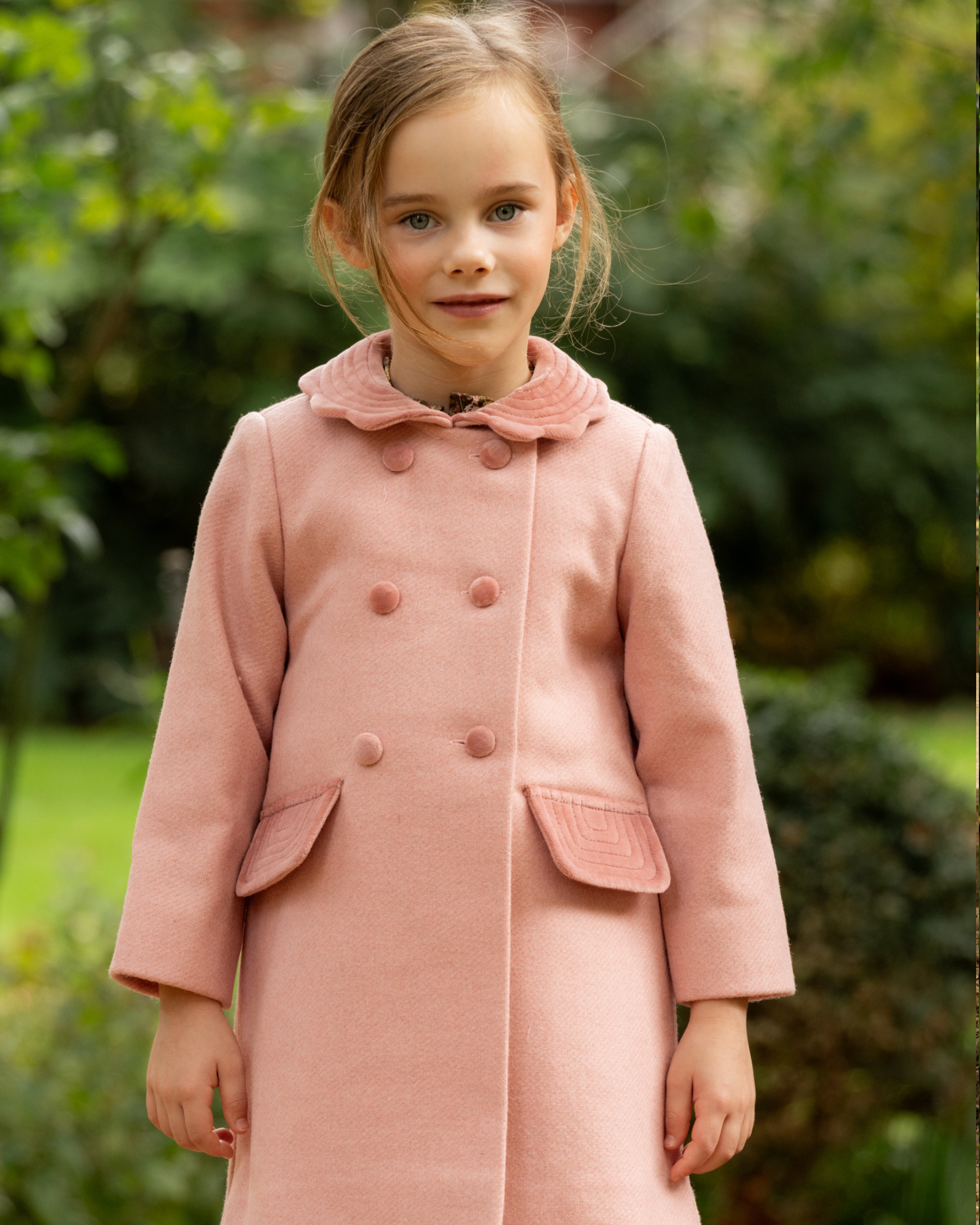 Tweed Classic Coat Pink